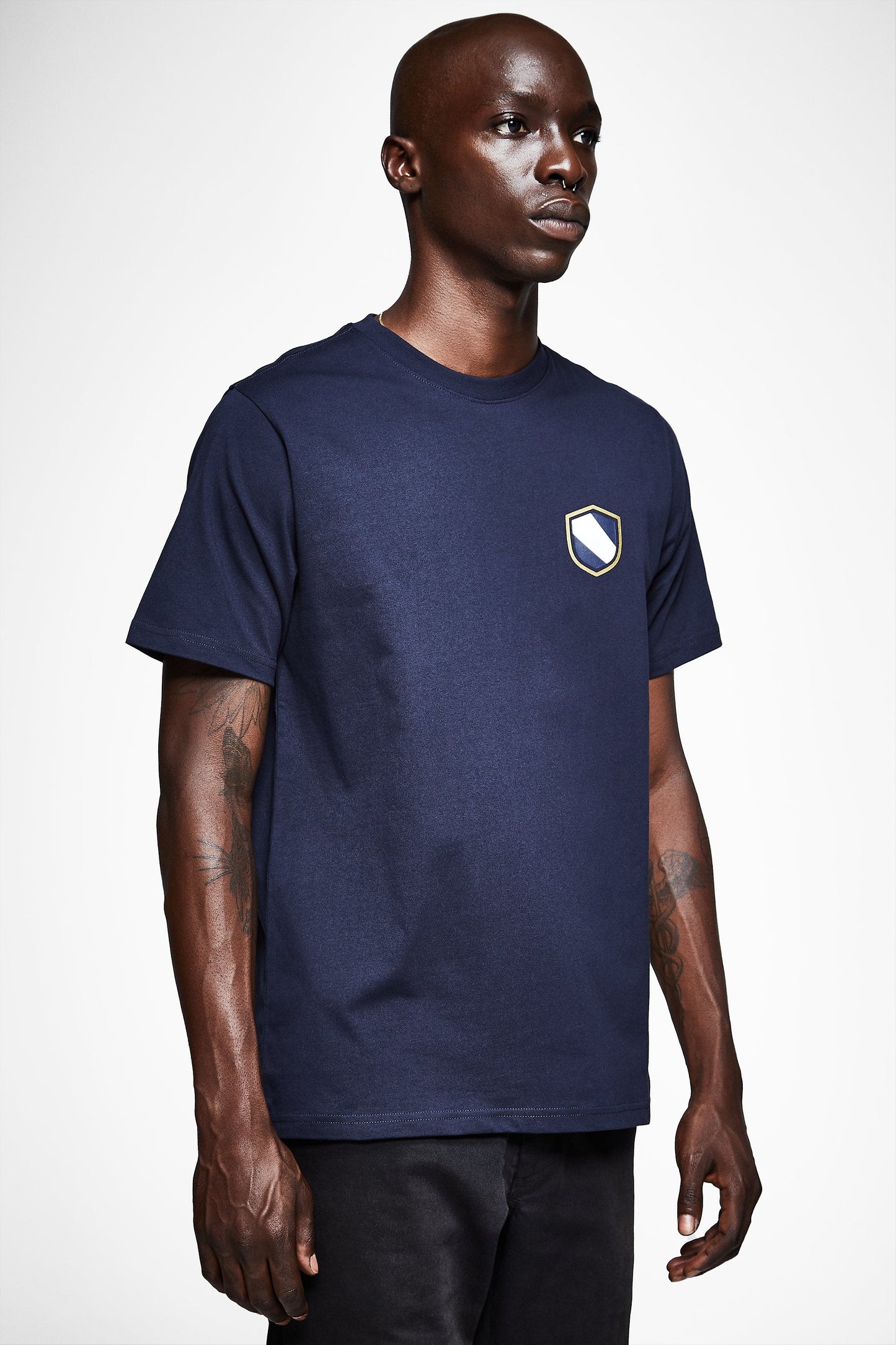SHIELD EMBLEM SHORT SLEEVE TEE - NAVY - Team Liquid