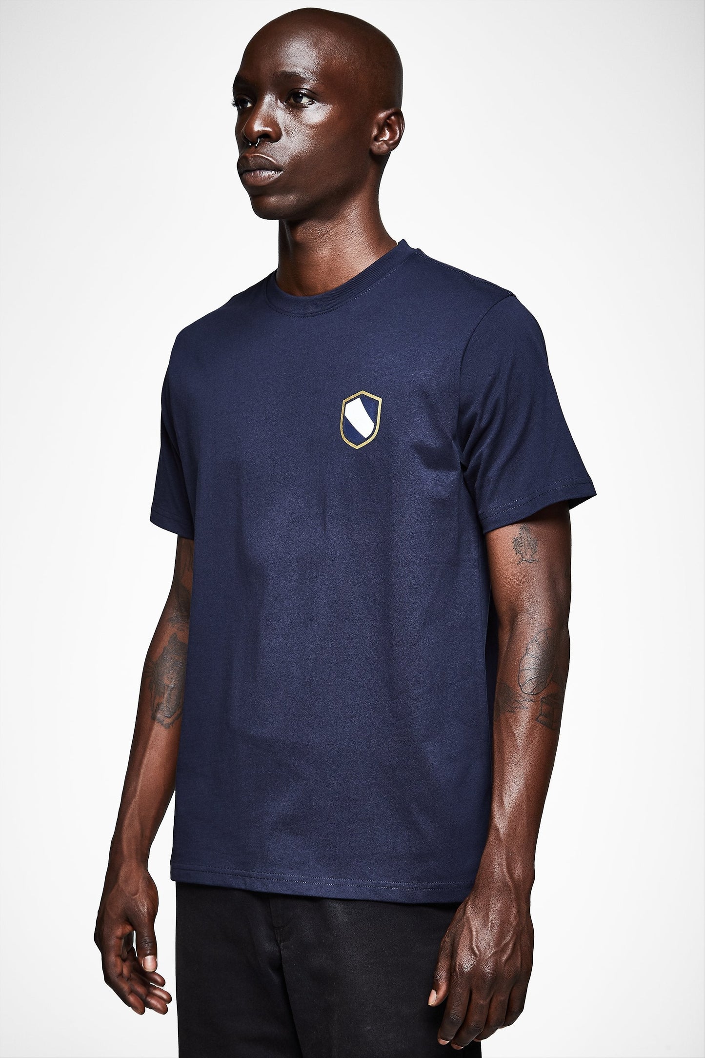 SHIELD EMBLEM SHORT SLEEVE TEE - NAVY - Team Liquid