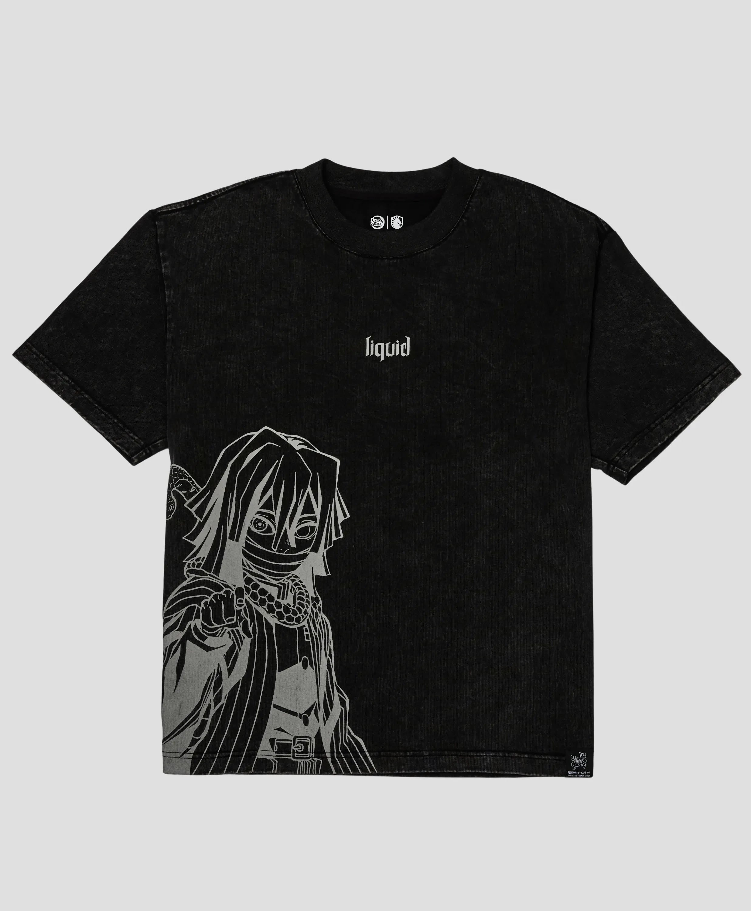 SLAYER Tshirt MICHAELbody 黒 Mサイズ Demon slayer serpent hashira oversized tee | Team Liquid Store