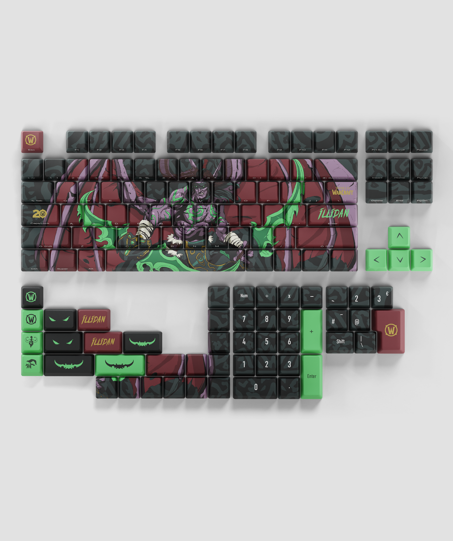 WORLD OF WARCRAFT ILLIDAN STORMRAGE KEYCAP SET - Team Liquid