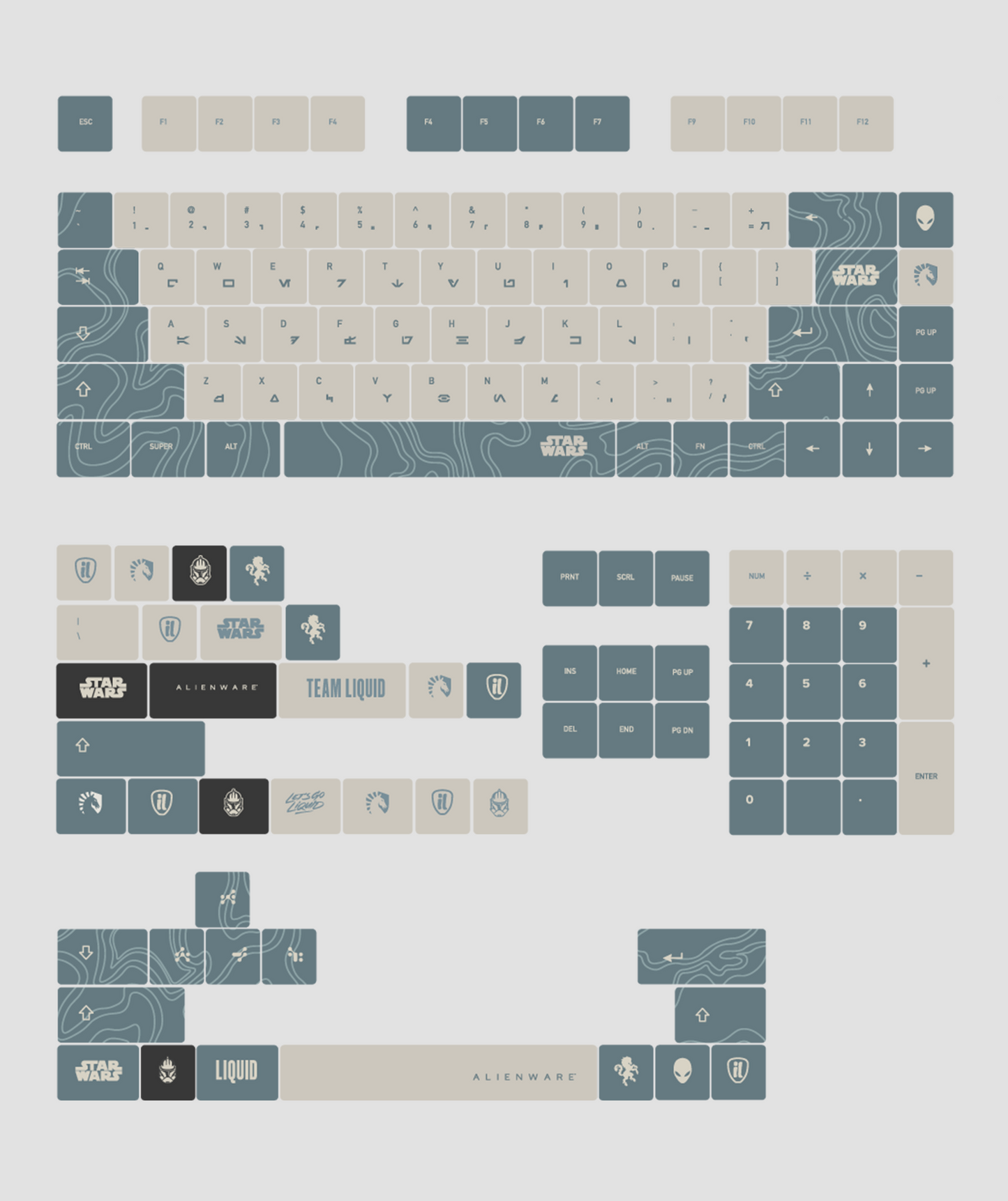 TEAM LIQUID | STAR WARS™ KAMINO KEYCAP SET - Team Liquid
