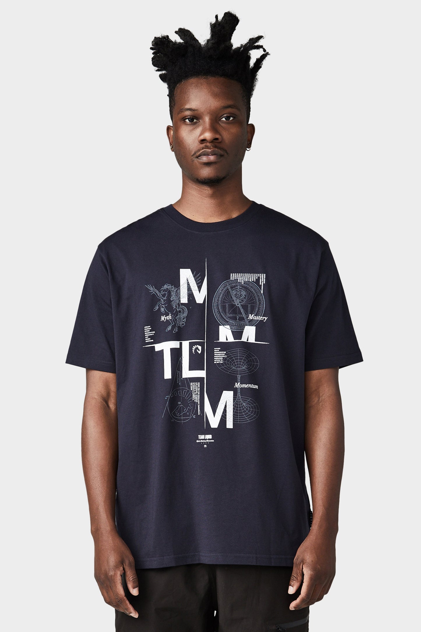 MYTH MASTERY MOMENTUM SHORT SLEEVE TEE - NAVY - Team Liquid