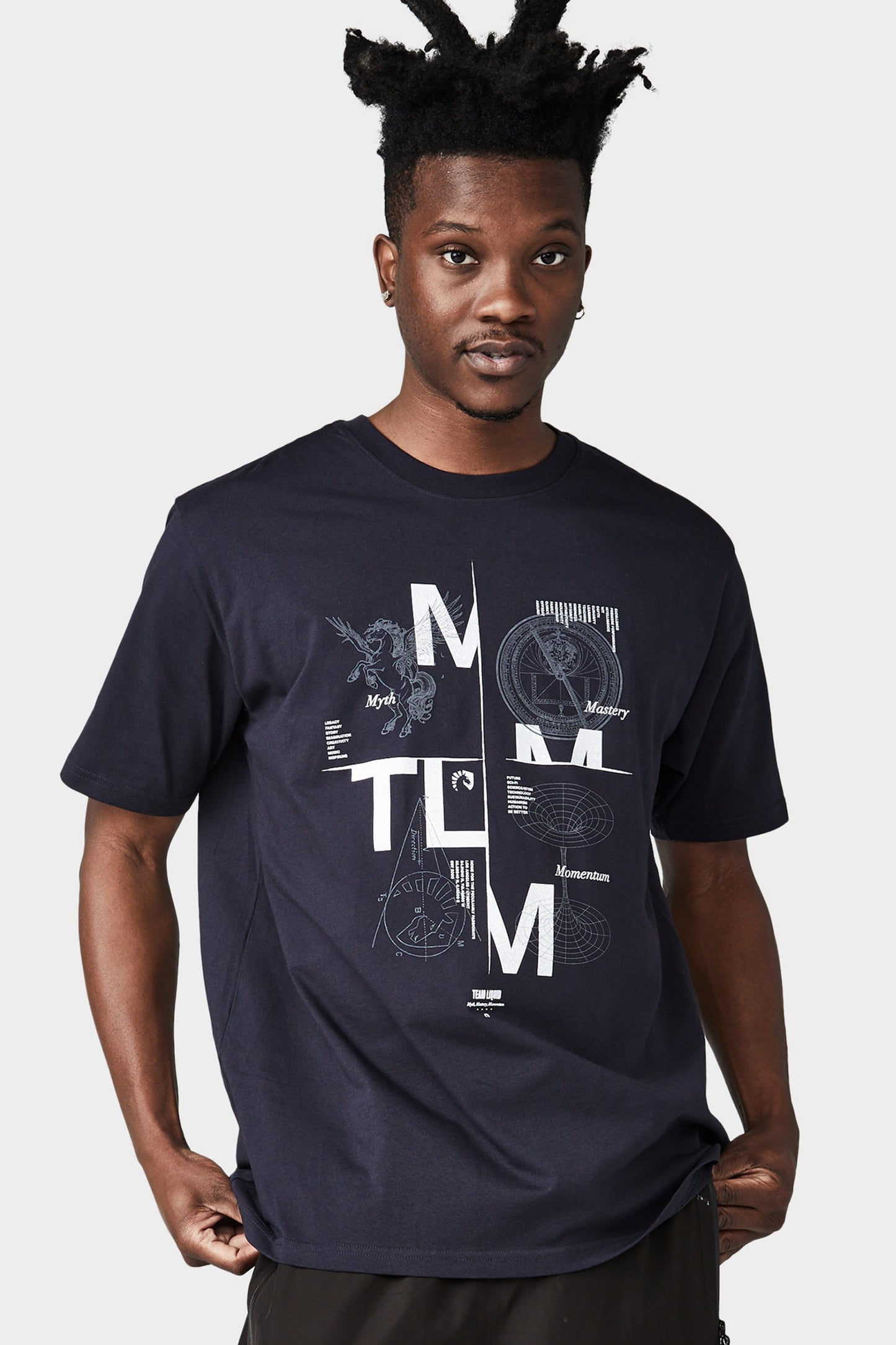 MYTH MASTERY MOMENTUM SHORT SLEEVE TEE - NAVY - Team Liquid