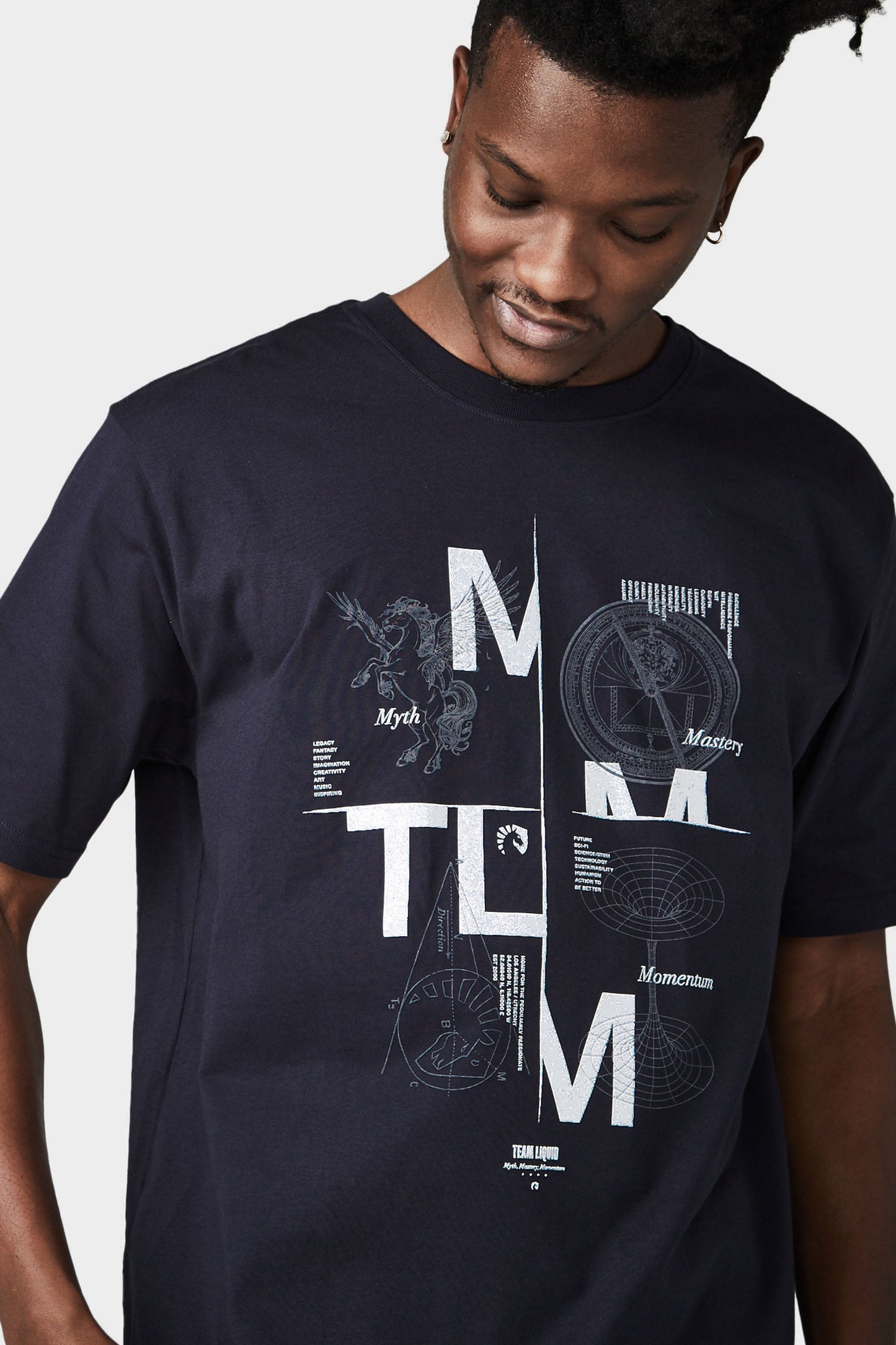 MYTH MASTERY MOMENTUM SHORT SLEEVE TEE - NAVY - Team Liquid