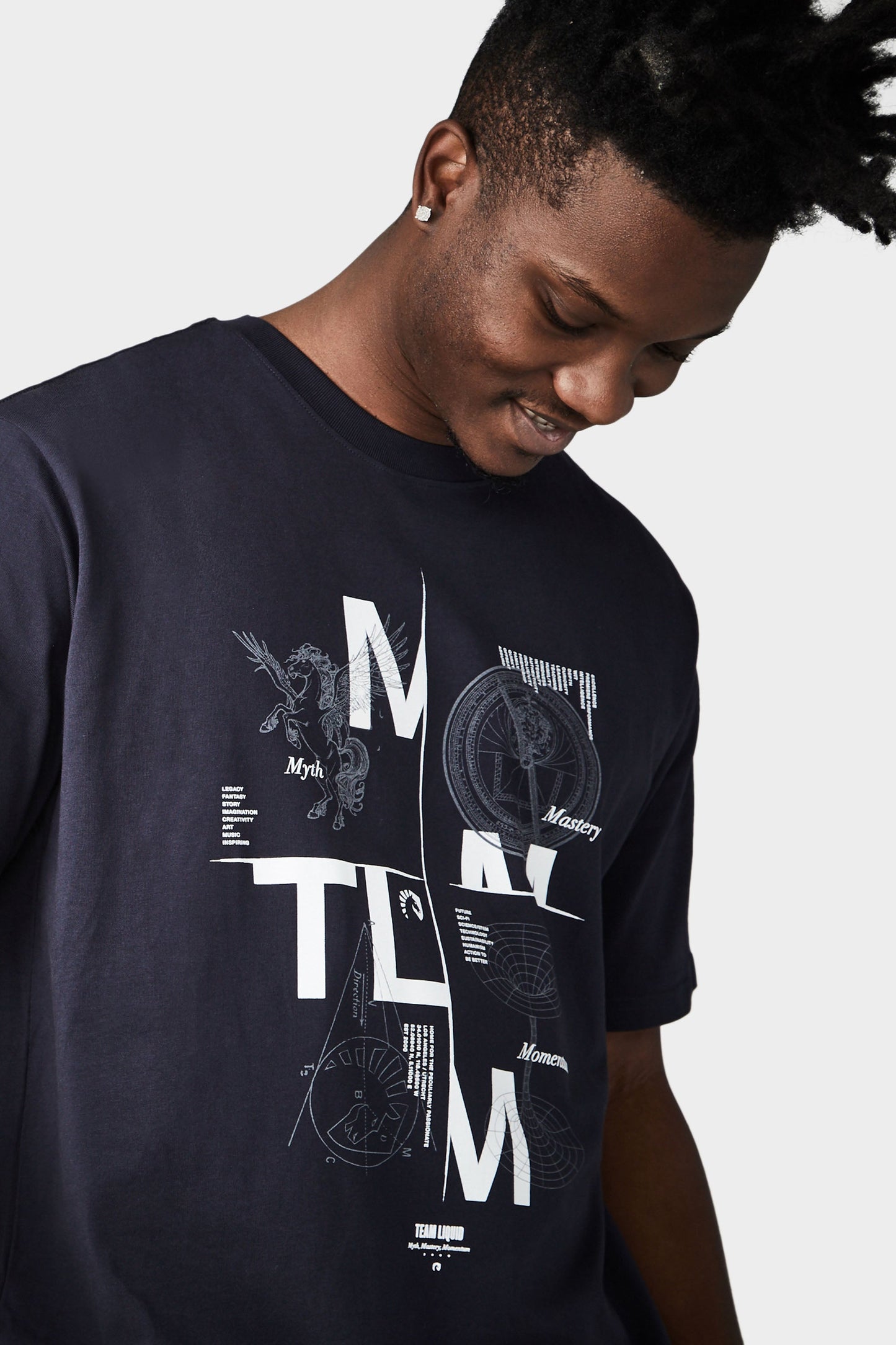 MYTH MASTERY MOMENTUM SHORT SLEEVE TEE - NAVY - Team Liquid
