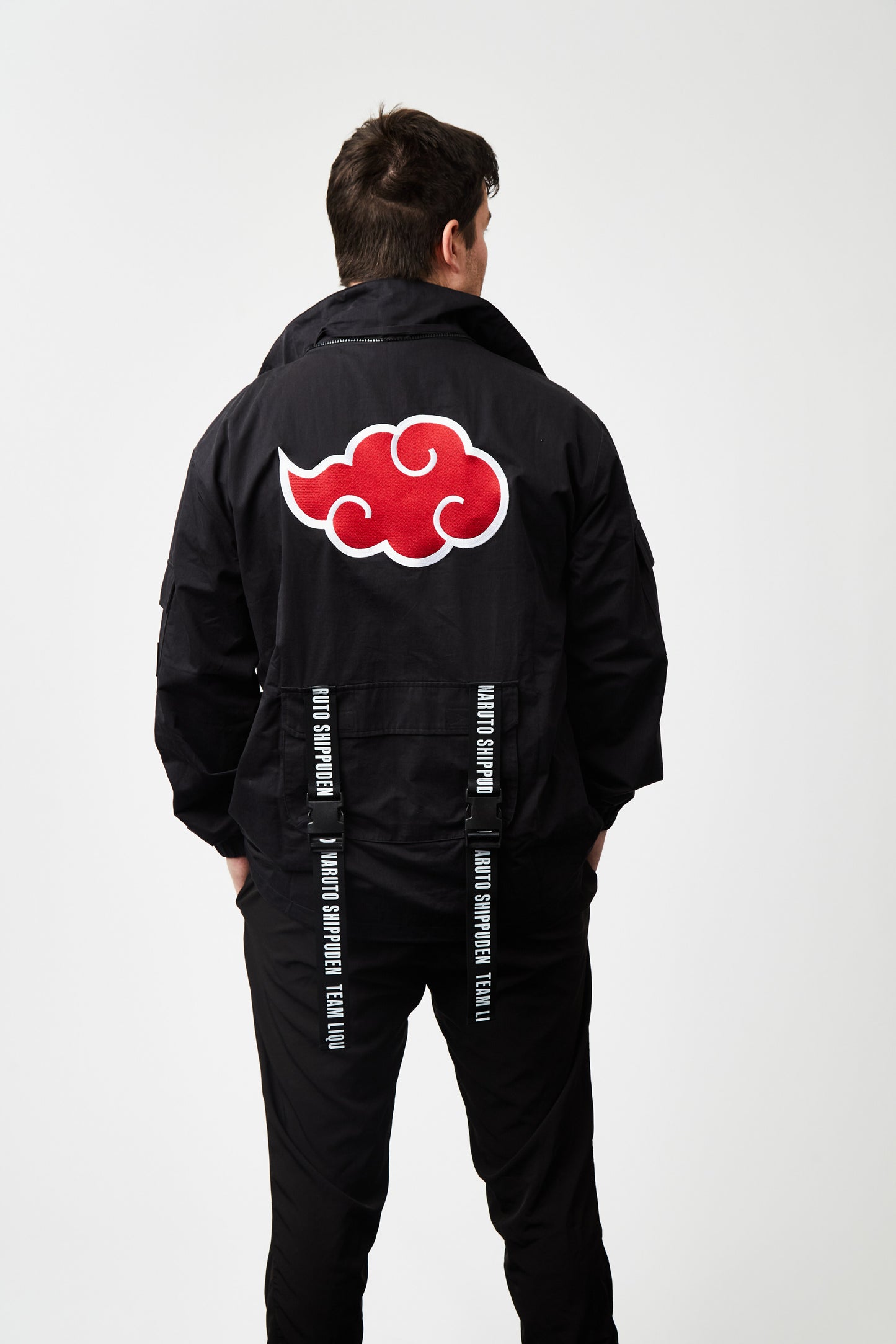 LIQUID x NARUTO AKATSUKI TSUKUYOMI ITACHI PACKABLE TECH JACKET - Team Liquid