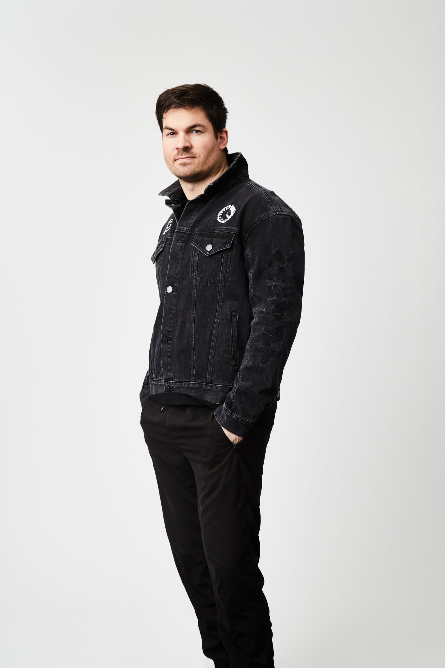 LIQUID x NARUTO LEAF VILLAGE DENIM JACKET - Team Liquid