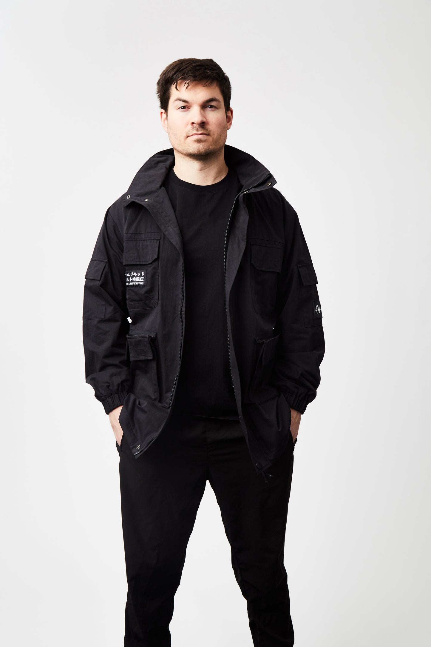 LIQUID x NARUTO AKATSUKI TSUKUYOMI ITACHI PACKABLE TECH JACKET - Team Liquid