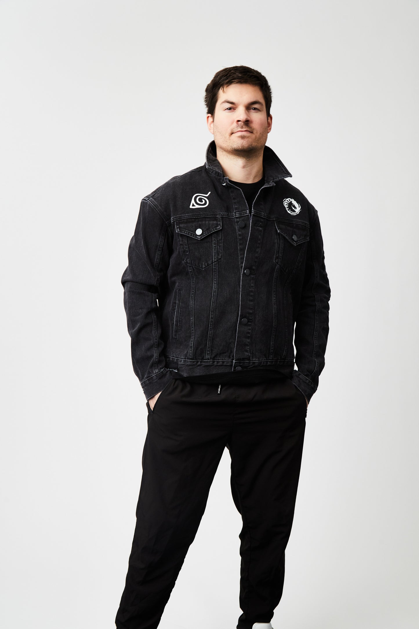 LIQUID x NARUTO LEAF VILLAGE DENIM JACKET - Team Liquid