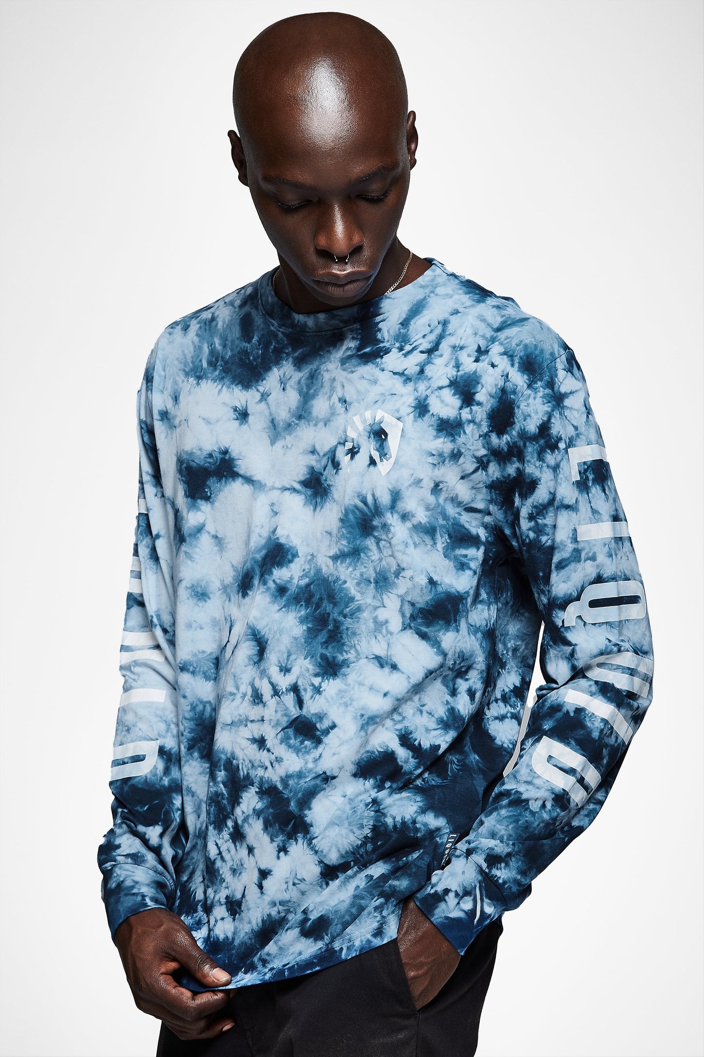 LIQUID HERITAGE LONG SLEEVE TEE BLUE CRYSTAL WASH - Team Liquid