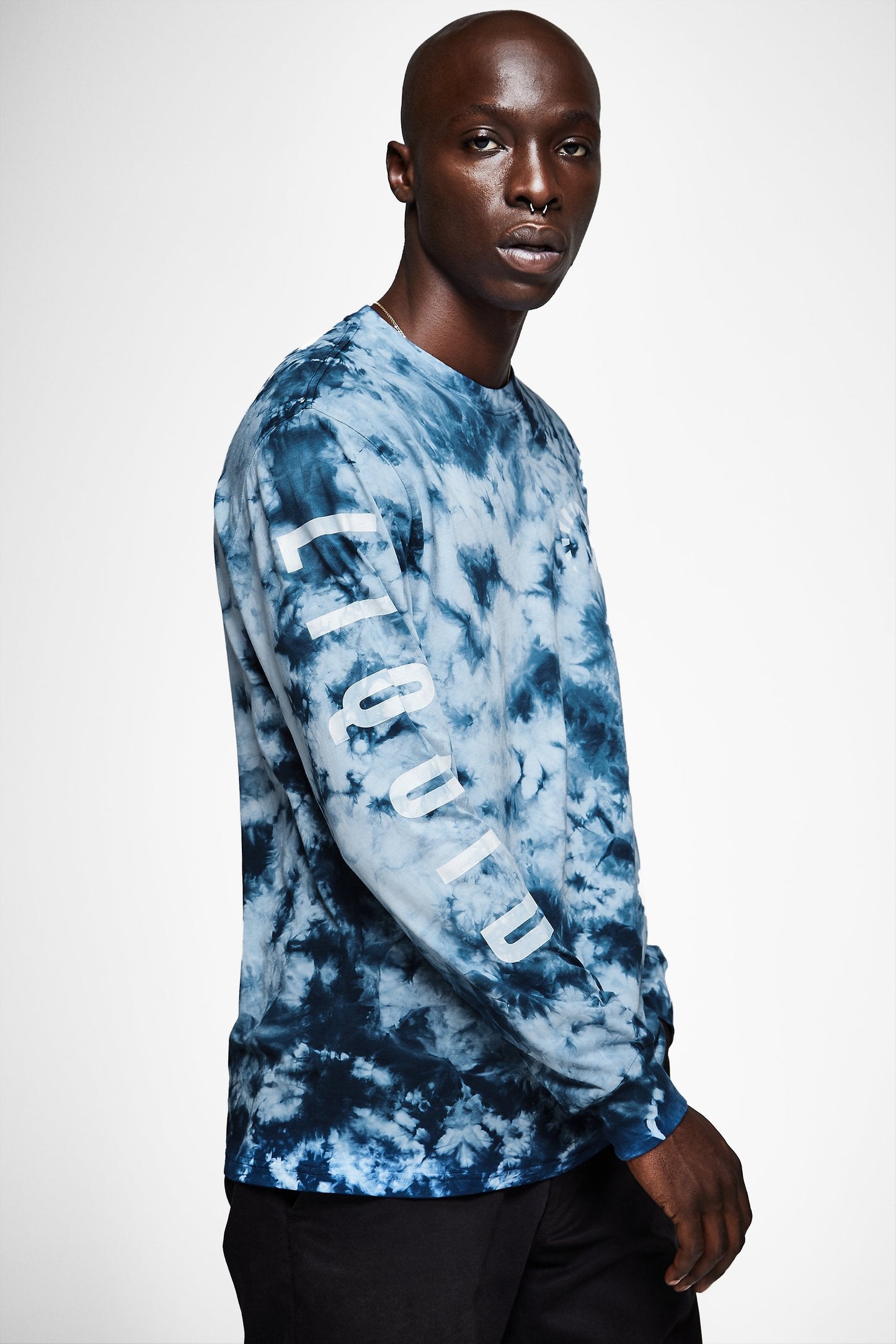 LIQUID HERITAGE LONG SLEEVE TEE BLUE CRYSTAL WASH - Team Liquid