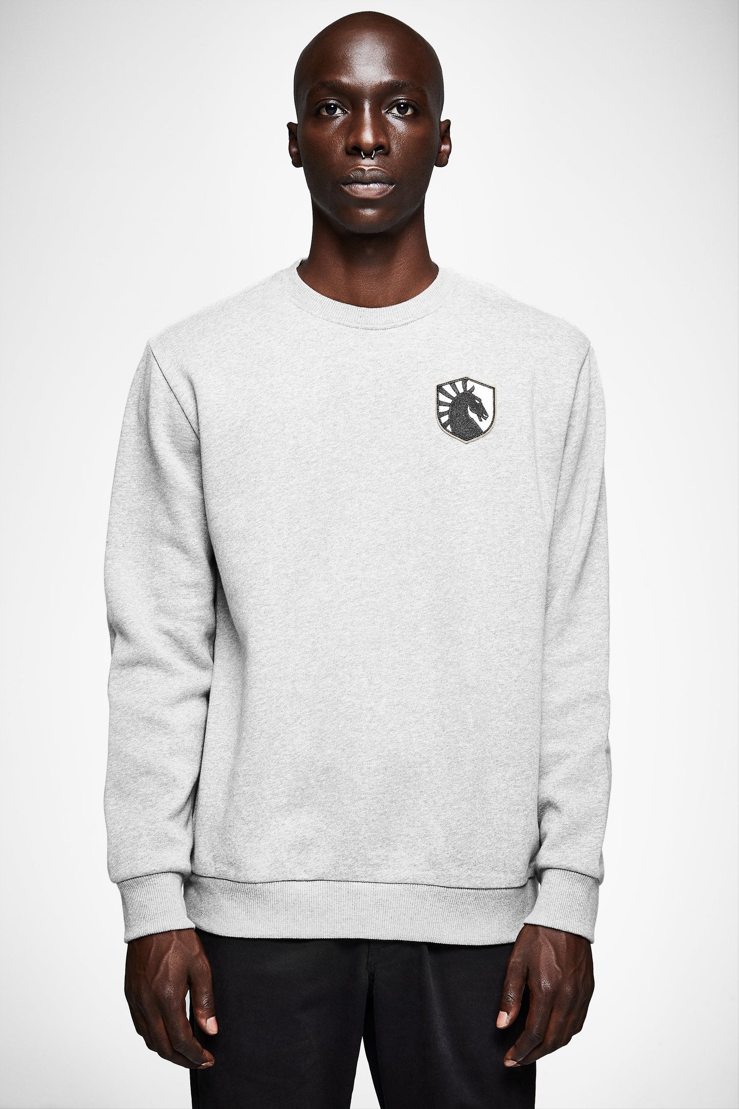 LIQUID CITY CREWNECK SWEATSHIRT - GREY HEATHER - Team Liquid
