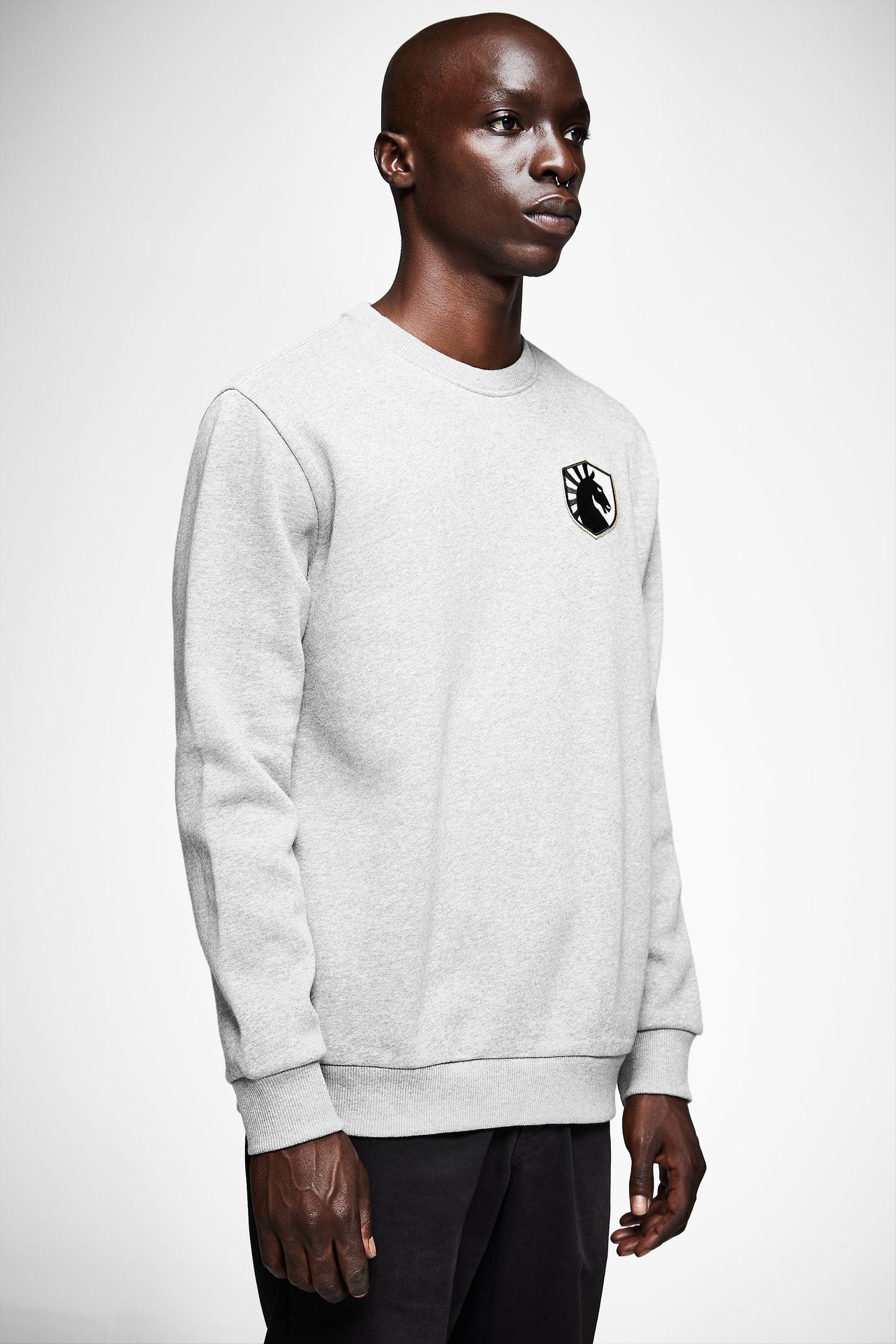 LIQUID CITY CREWNECK SWEATSHIRT - GREY HEATHER - Team Liquid