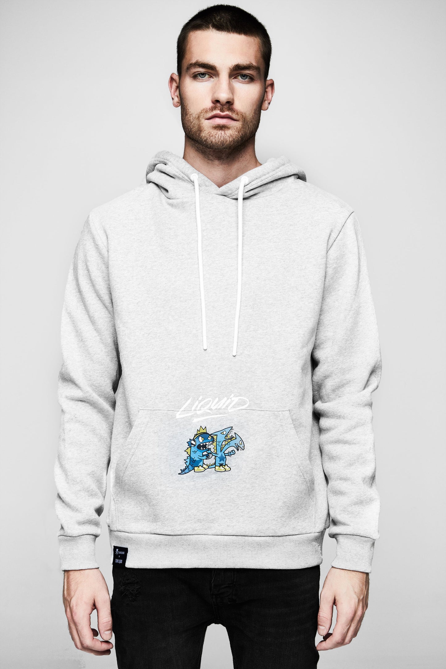 TOKIDOKI x LIQUID DRAGON GAMERS SWEATSHIRT - GREY HEATHER - Team Liquid