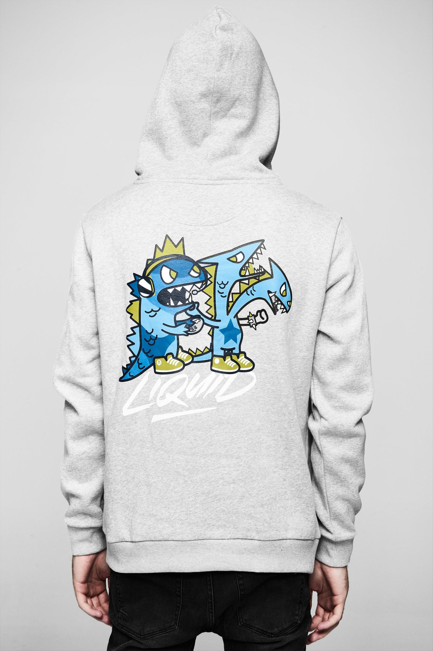 TOKIDOKI x LIQUID DRAGON GAMERS SWEATSHIRT - GREY HEATHER - Team Liquid