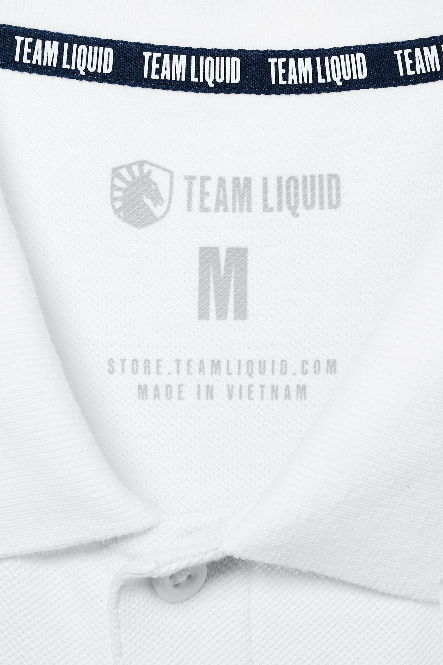 LIQUID HERITAGE SHORT SLEEVE POLO - WHITE - Team Liquid