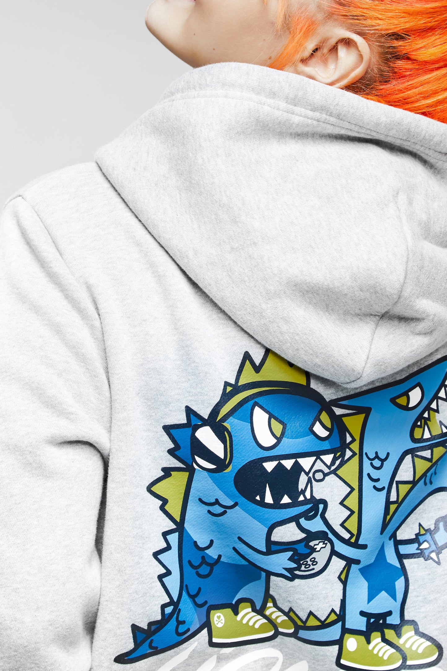 TOKIDOKI x LIQUID DRAGON GAMERS SWEATSHIRT - GREY HEATHER - Team Liquid