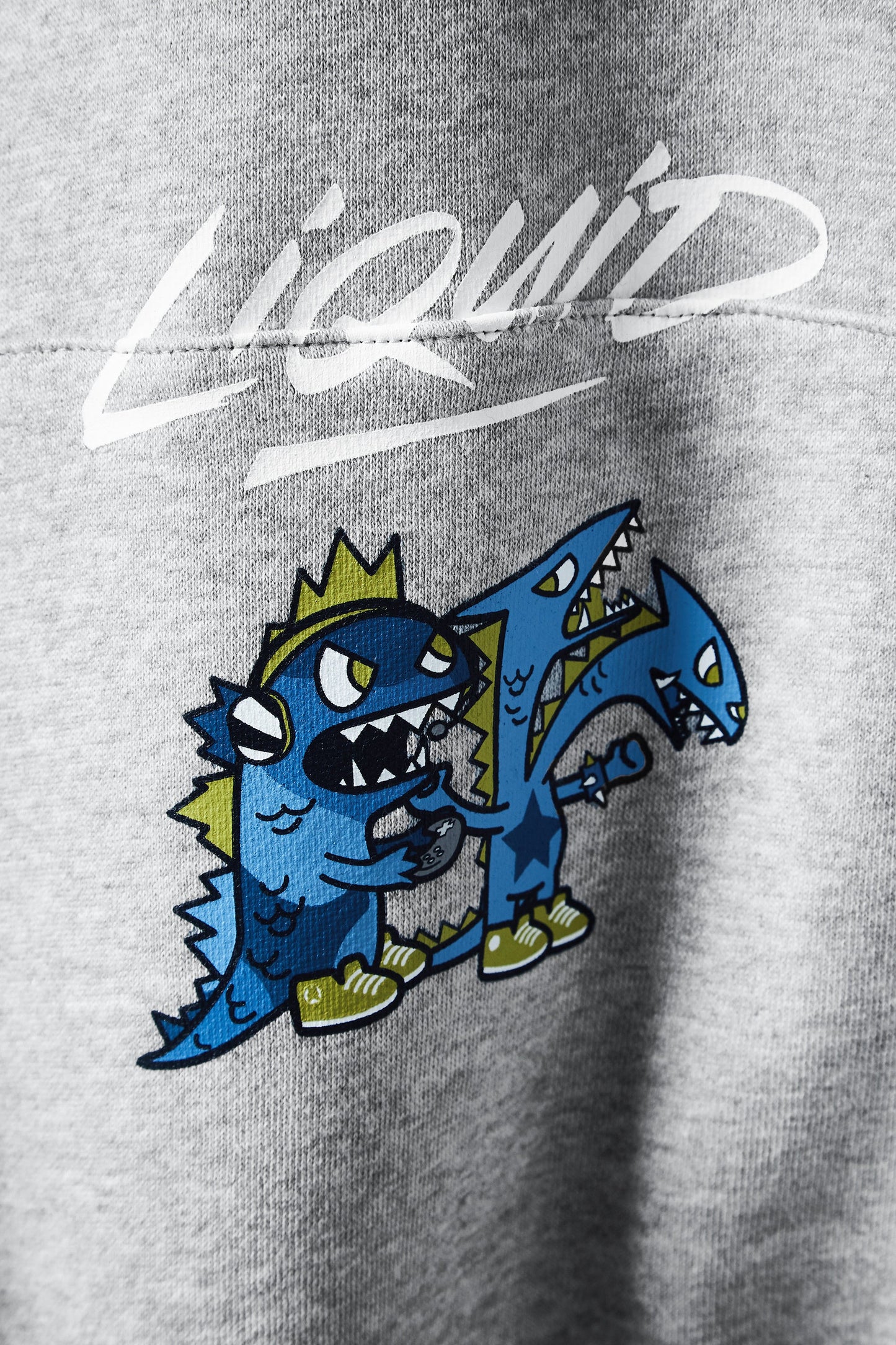 TOKIDOKI x LIQUID DRAGON GAMERS SWEATSHIRT - GREY HEATHER - Team Liquid