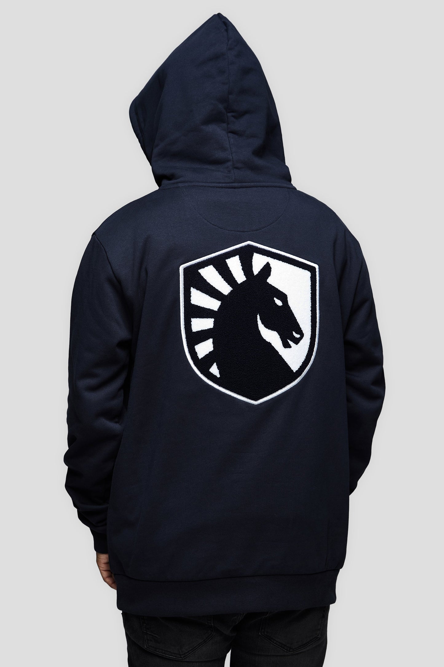 LIQUID CHENILLE HOODIE - NAVY - Team Liquid