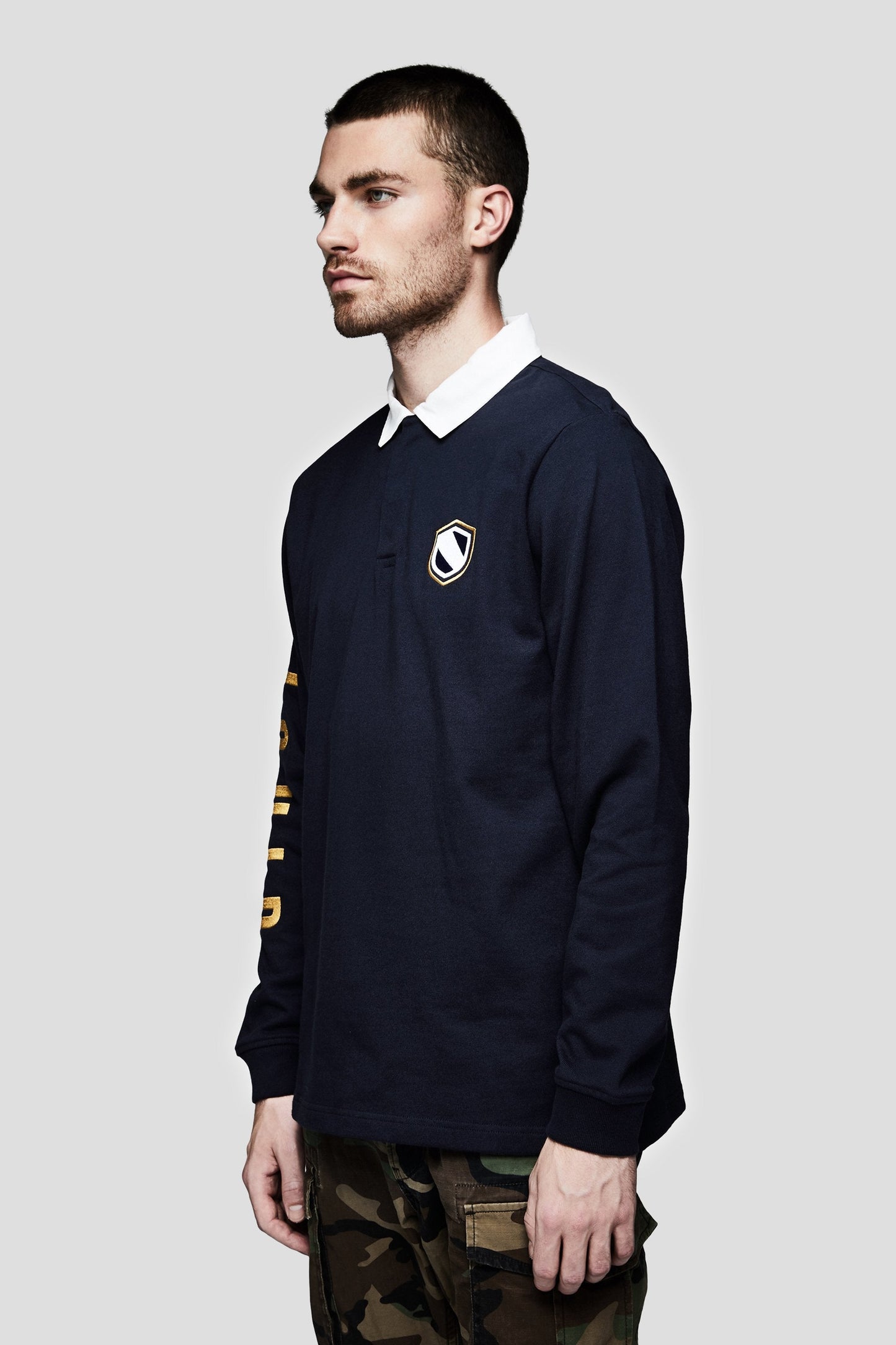 LIQUID VARSITY LONG SLEEVE RUGBY - NAVY - Team Liquid