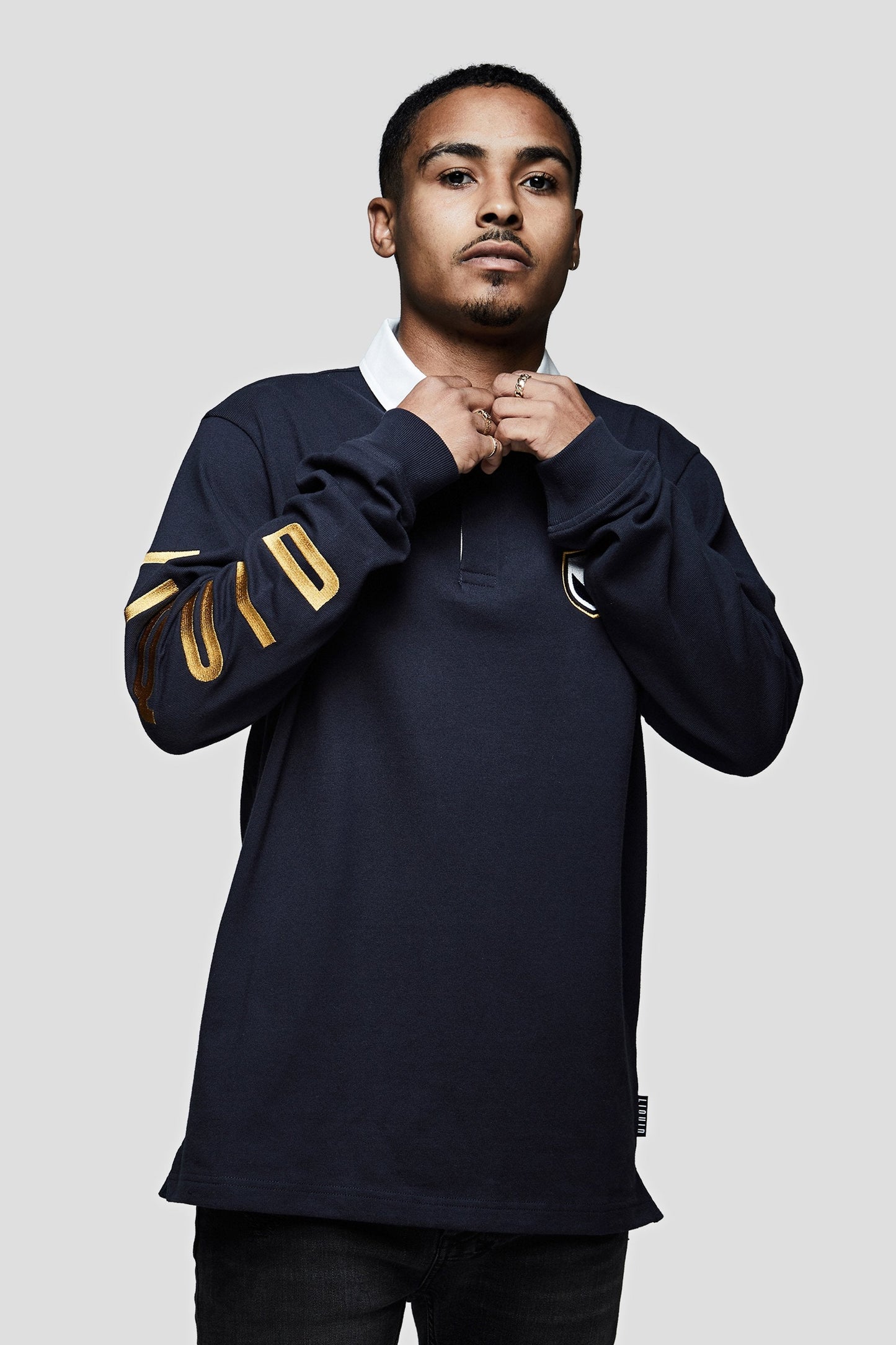 LIQUID VARSITY LONG SLEEVE RUGBY - NAVY - Team Liquid