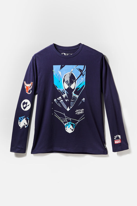 LIQUID X MARVEL SYMBIOTE SUIT SPIDER-MAN LONG SLEEVE - Team Liquid