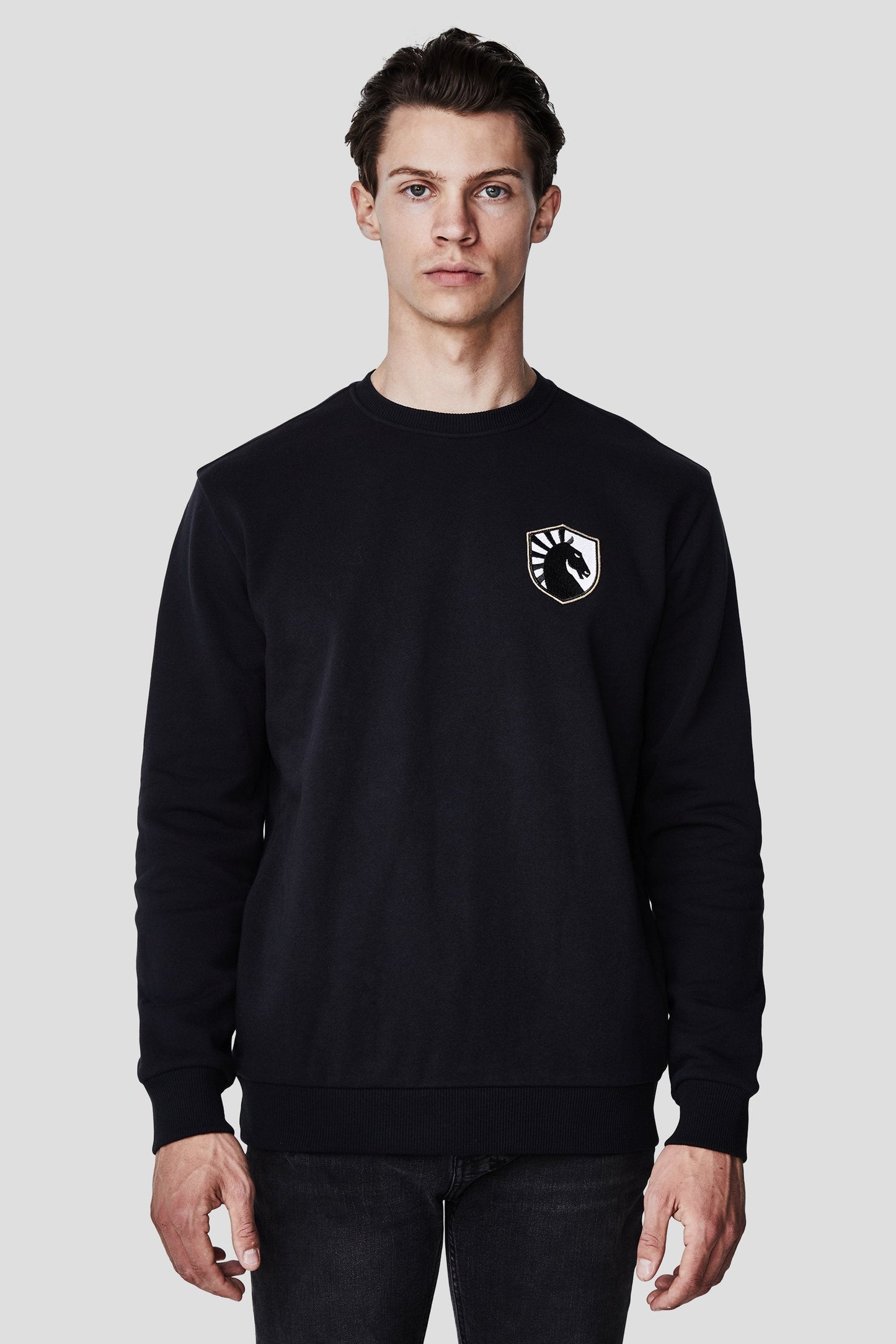 LIQUID CITY CREWNECK SWEATSHIRT - BLACK - Team Liquid