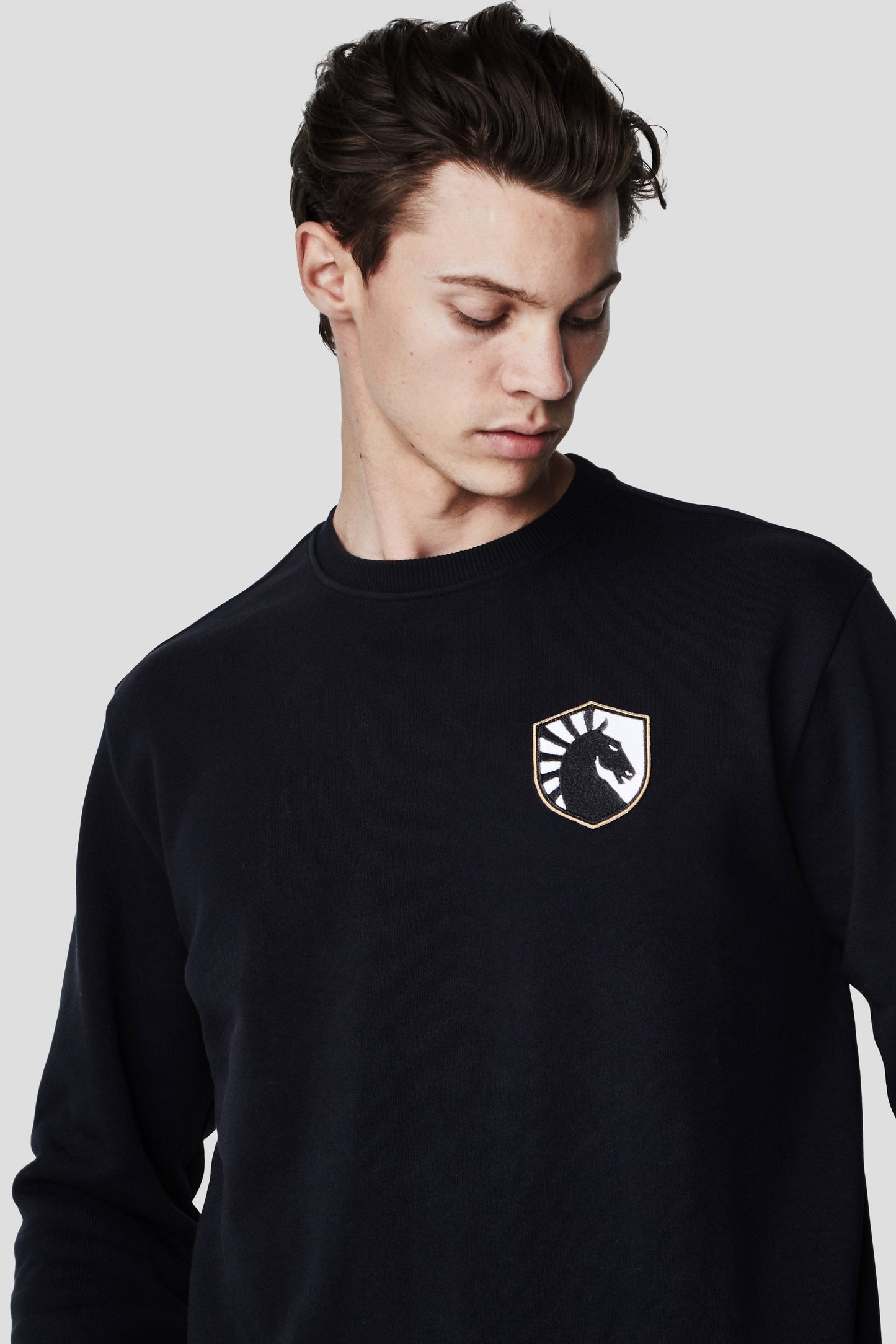 LIQUID CITY CREWNECK SWEATSHIRT - BLACK - Team Liquid