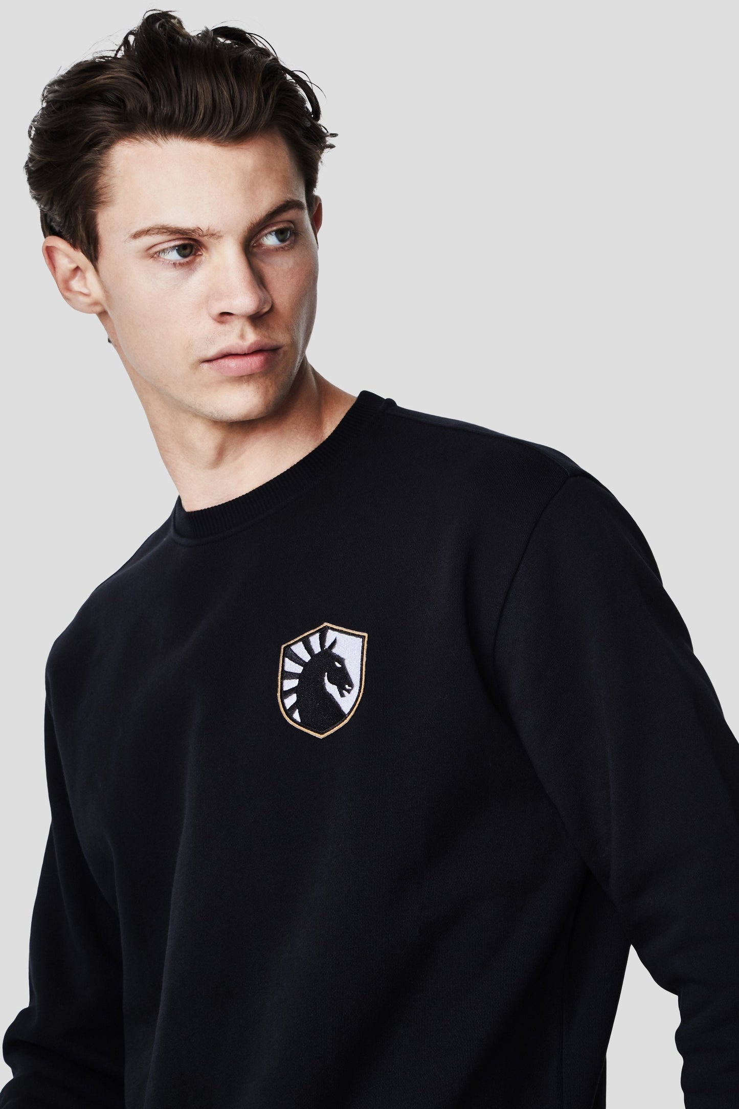 LIQUID CITY CREWNECK SWEATSHIRT - BLACK - Team Liquid