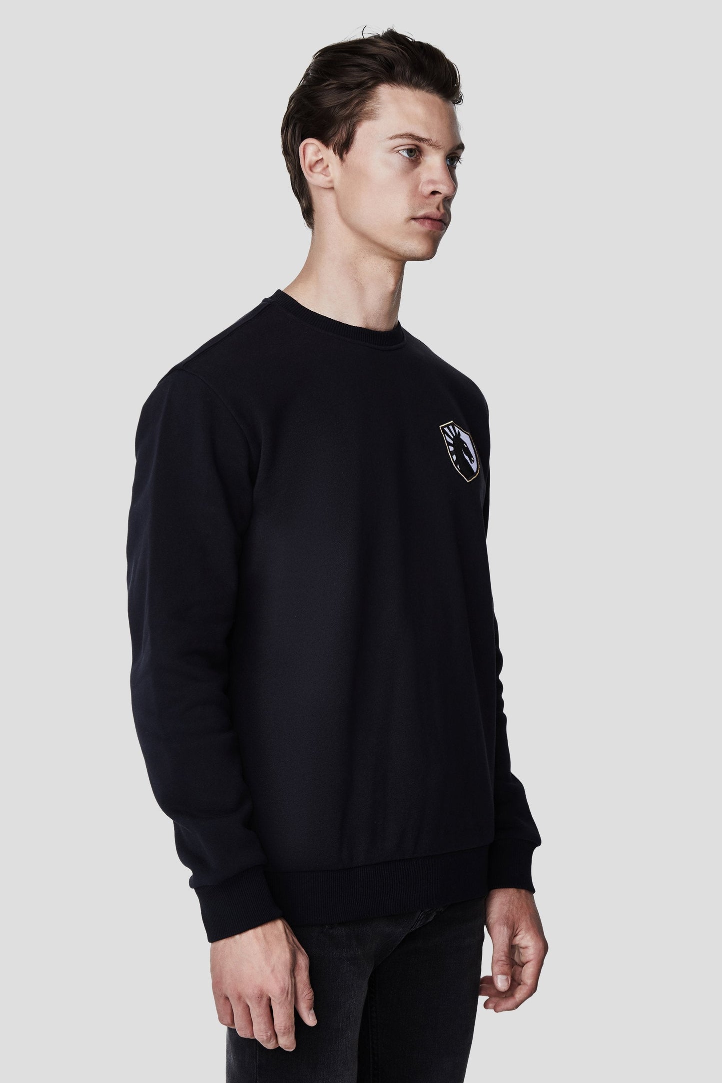LIQUID CITY CREWNECK SWEATSHIRT - BLACK - Team Liquid