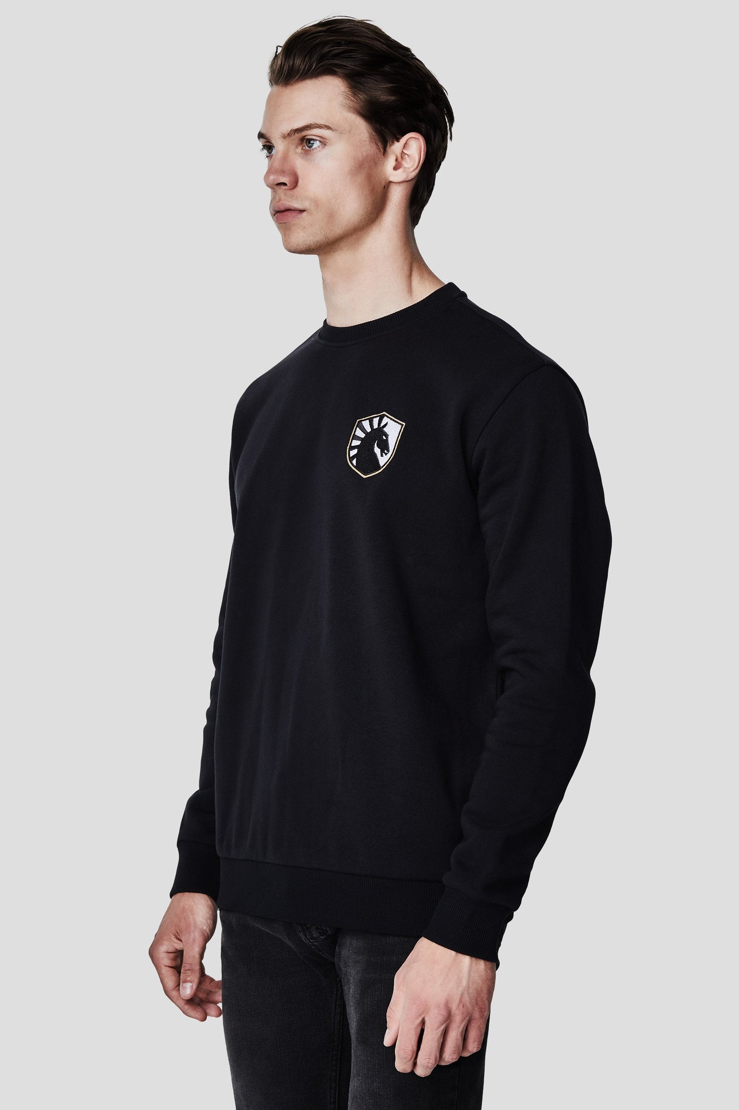 LIQUID CITY CREWNECK SWEATSHIRT - BLACK - Team Liquid
