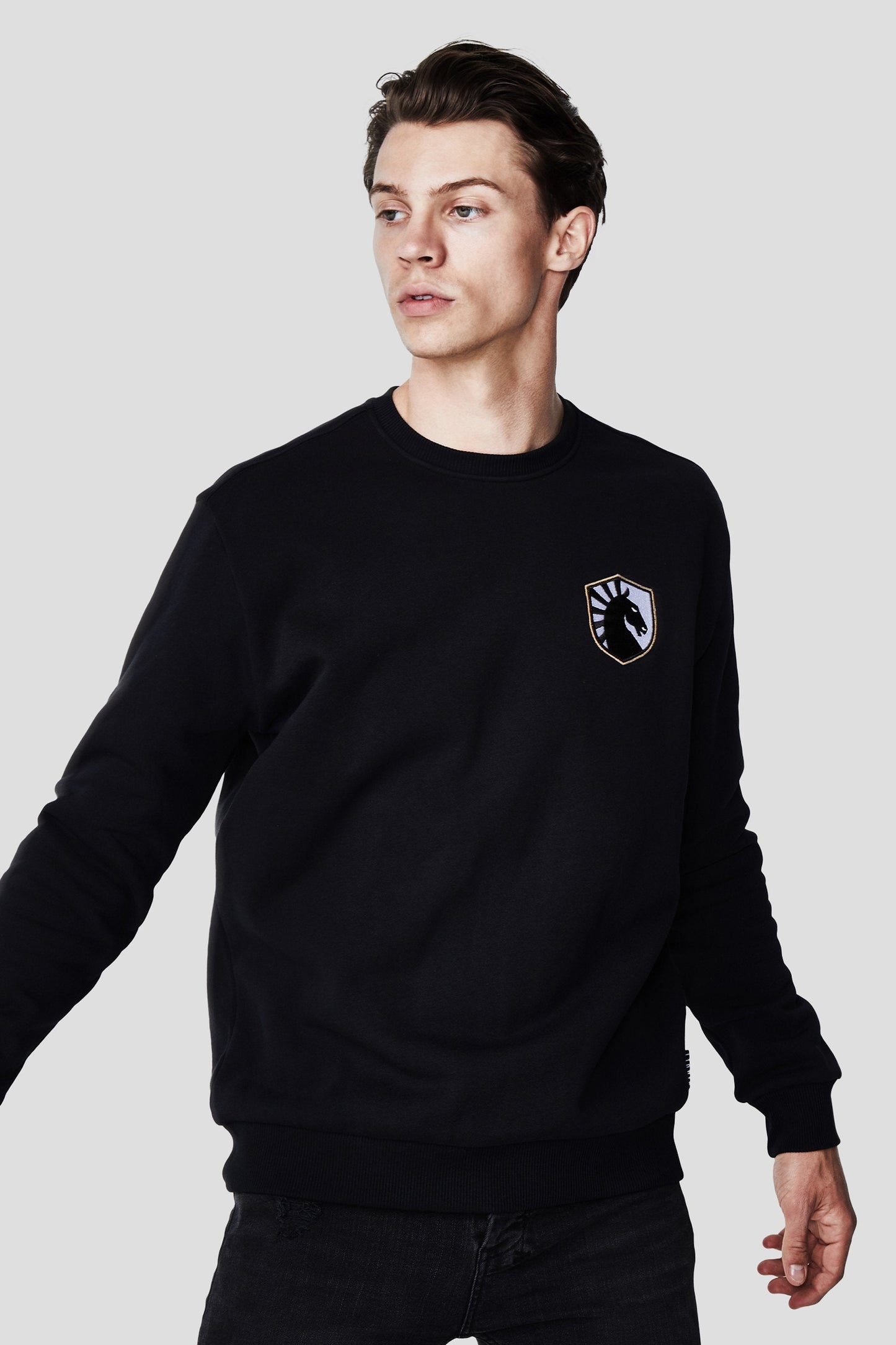 LIQUID CITY CREWNECK SWEATSHIRT - BLACK - Team Liquid