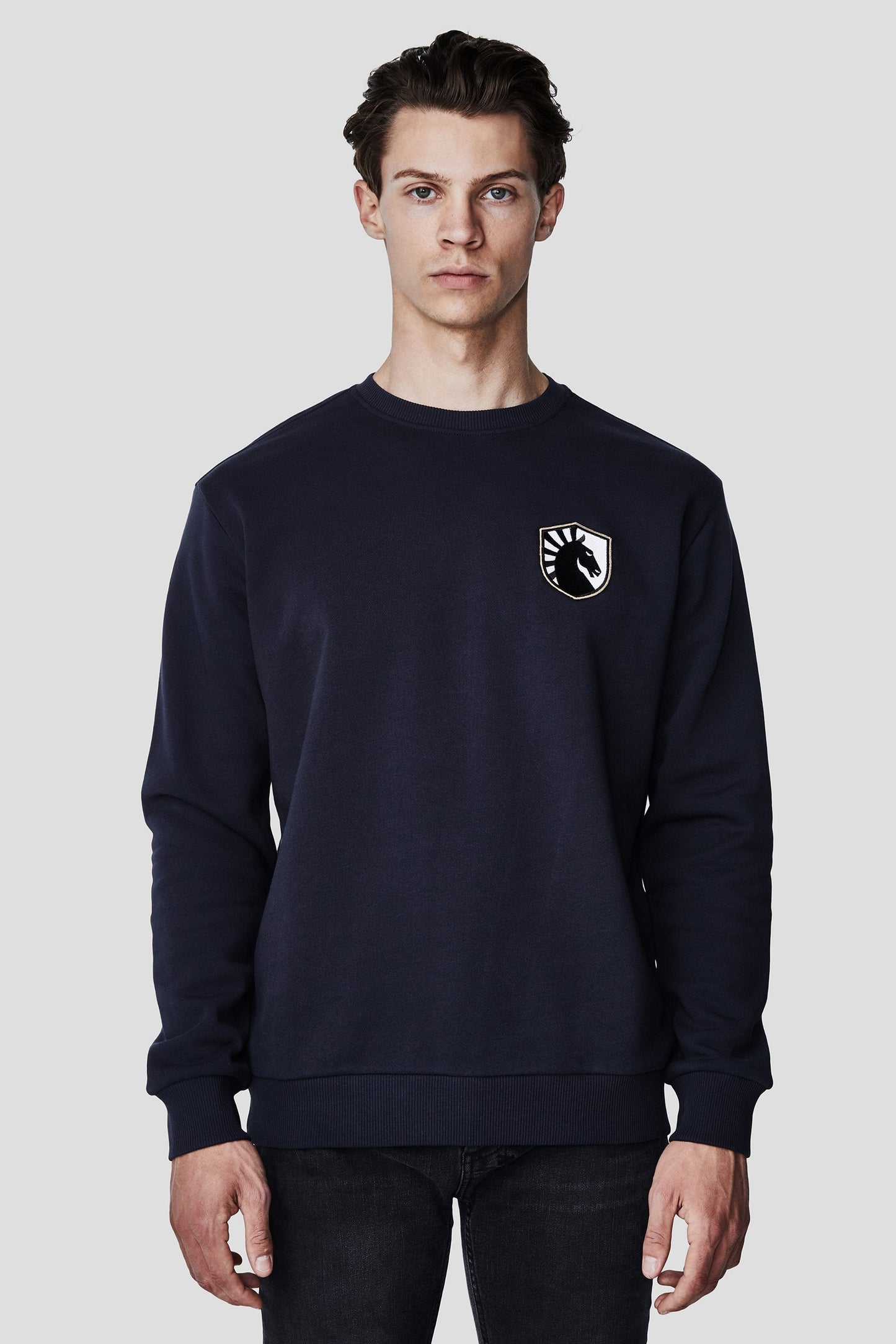 LIQUID CITY CREWNECK SWEATSHIRT - NAVY - Team Liquid