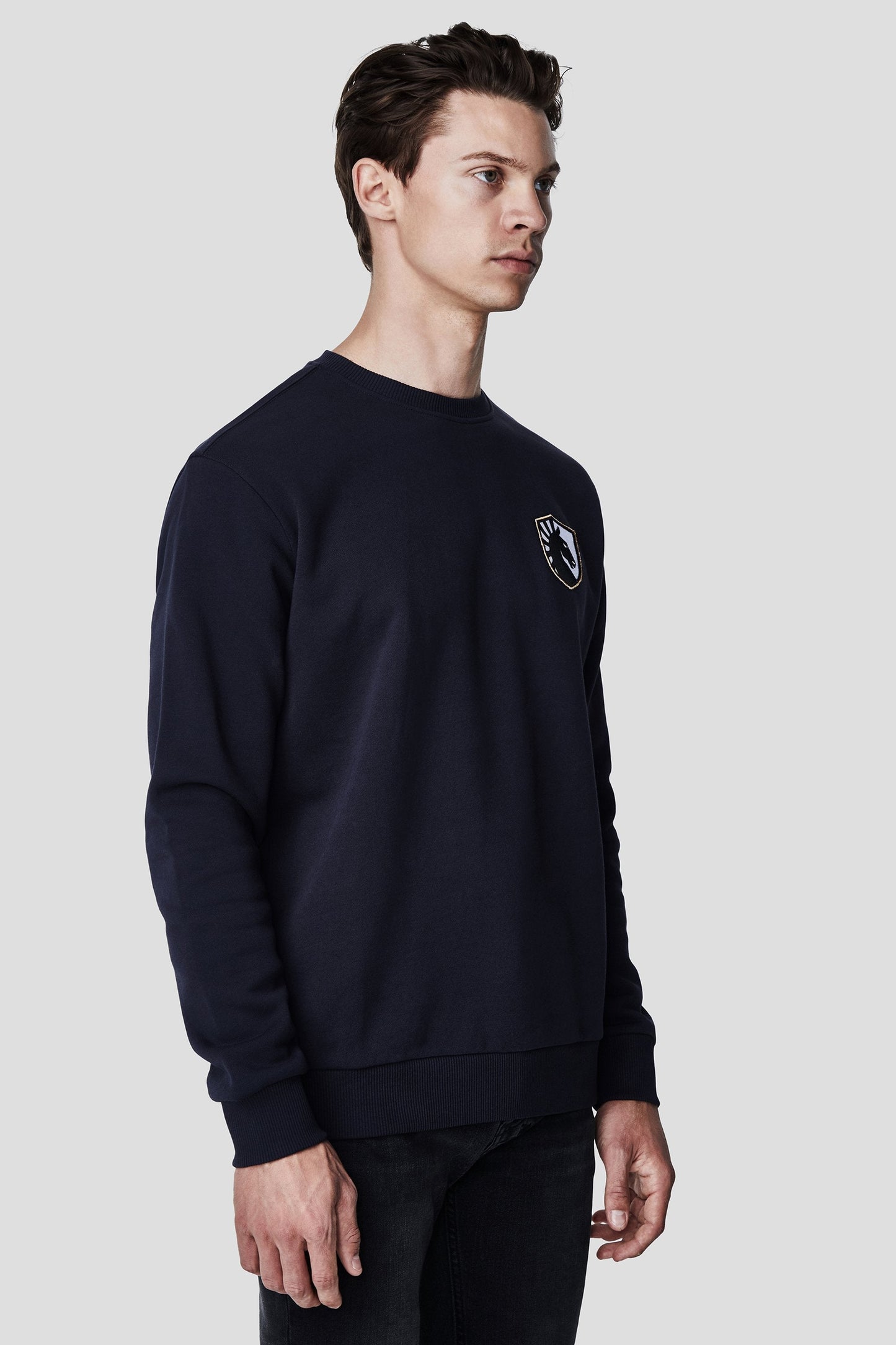LIQUID CITY CREWNECK SWEATSHIRT - NAVY - Team Liquid