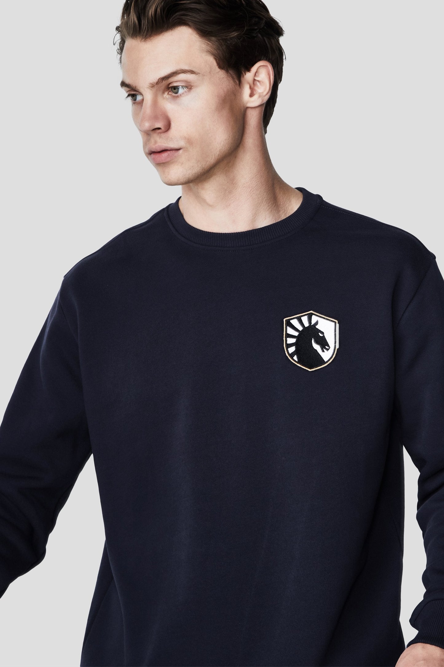 LIQUID CITY CREWNECK SWEATSHIRT - NAVY - Team Liquid