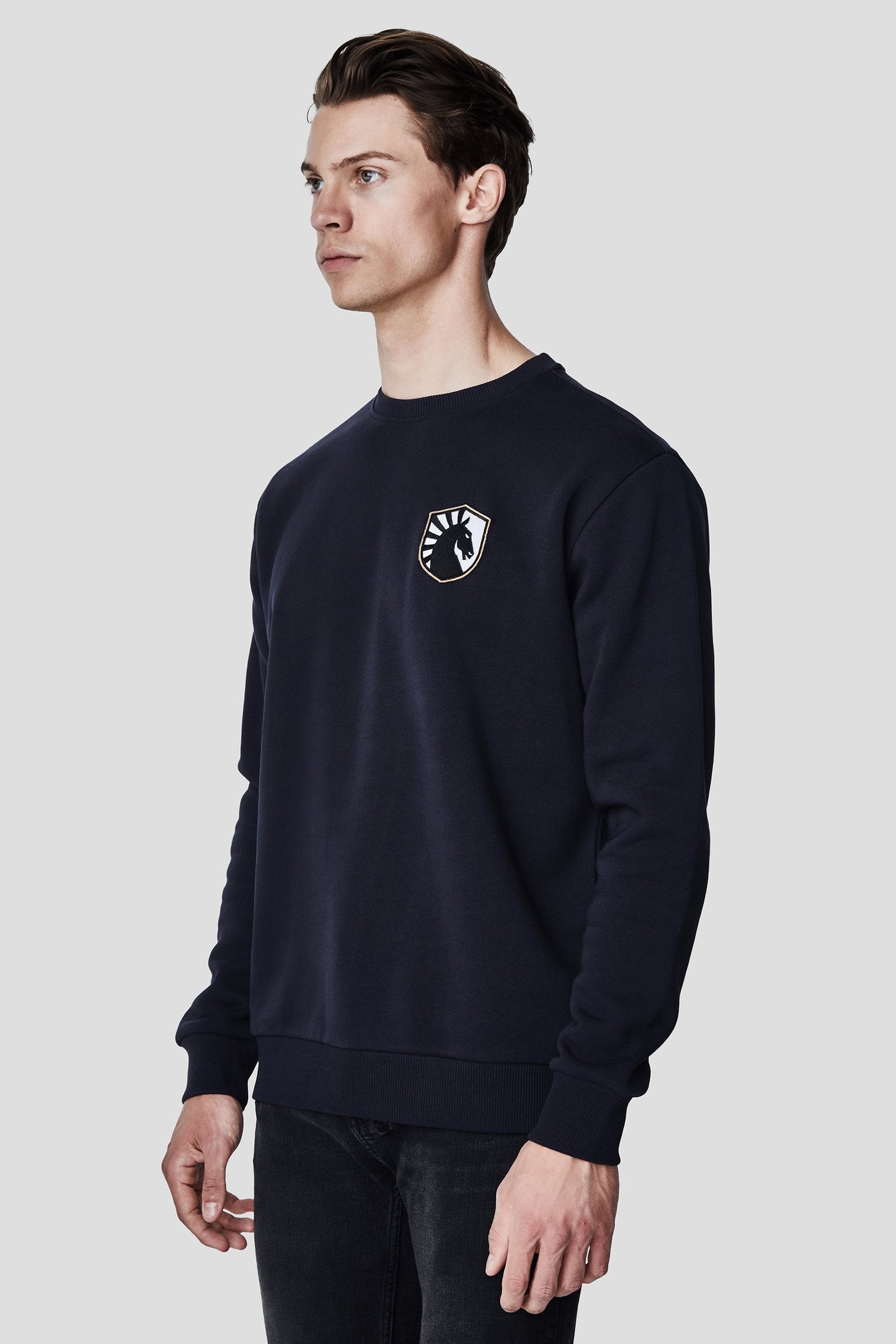 LIQUID CITY CREWNECK SWEATSHIRT - NAVY - Team Liquid