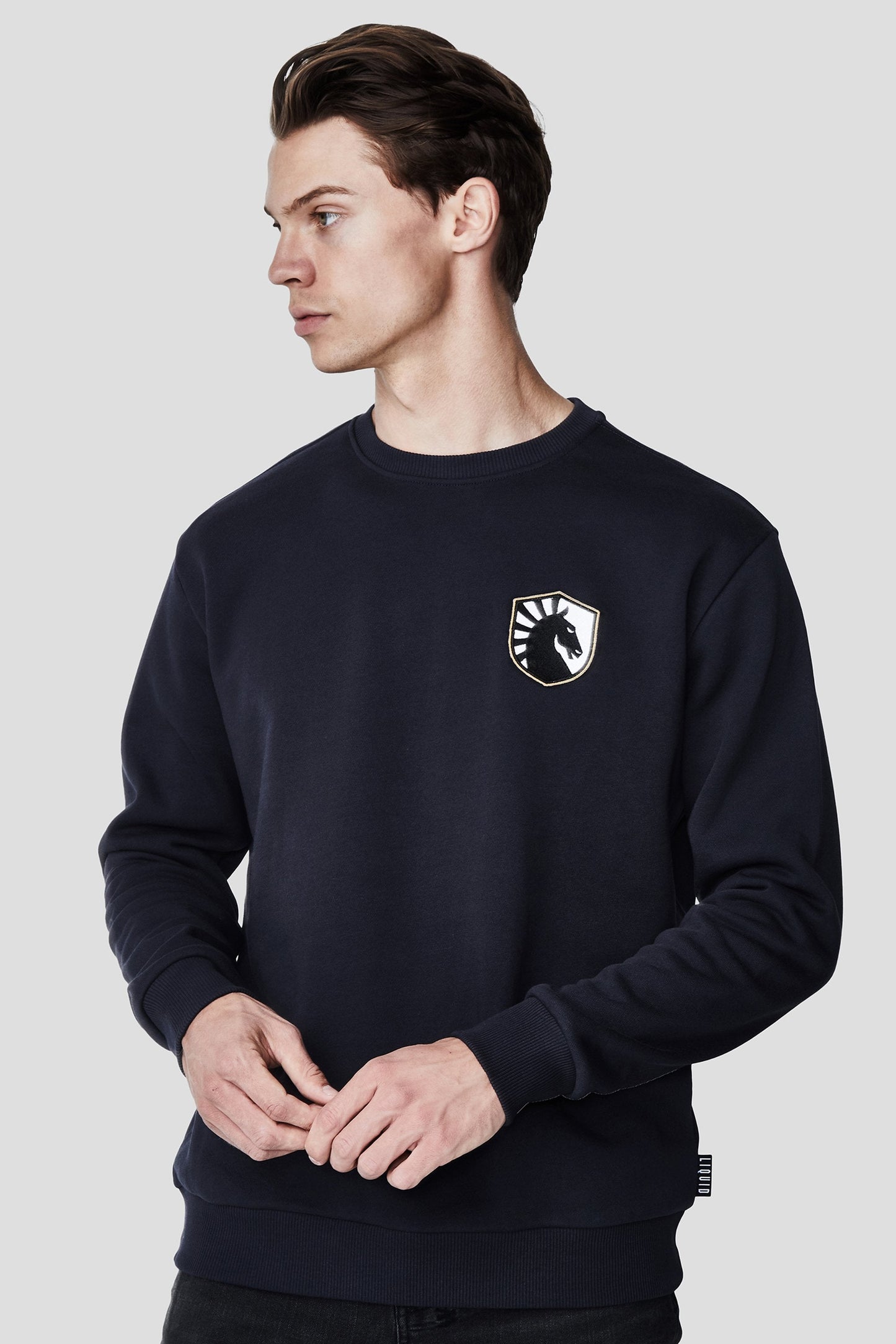 LIQUID CITY CREWNECK SWEATSHIRT - NAVY - Team Liquid
