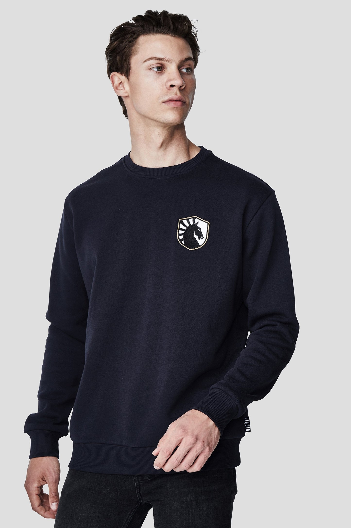 LIQUID CITY CREWNECK SWEATSHIRT - NAVY - Team Liquid