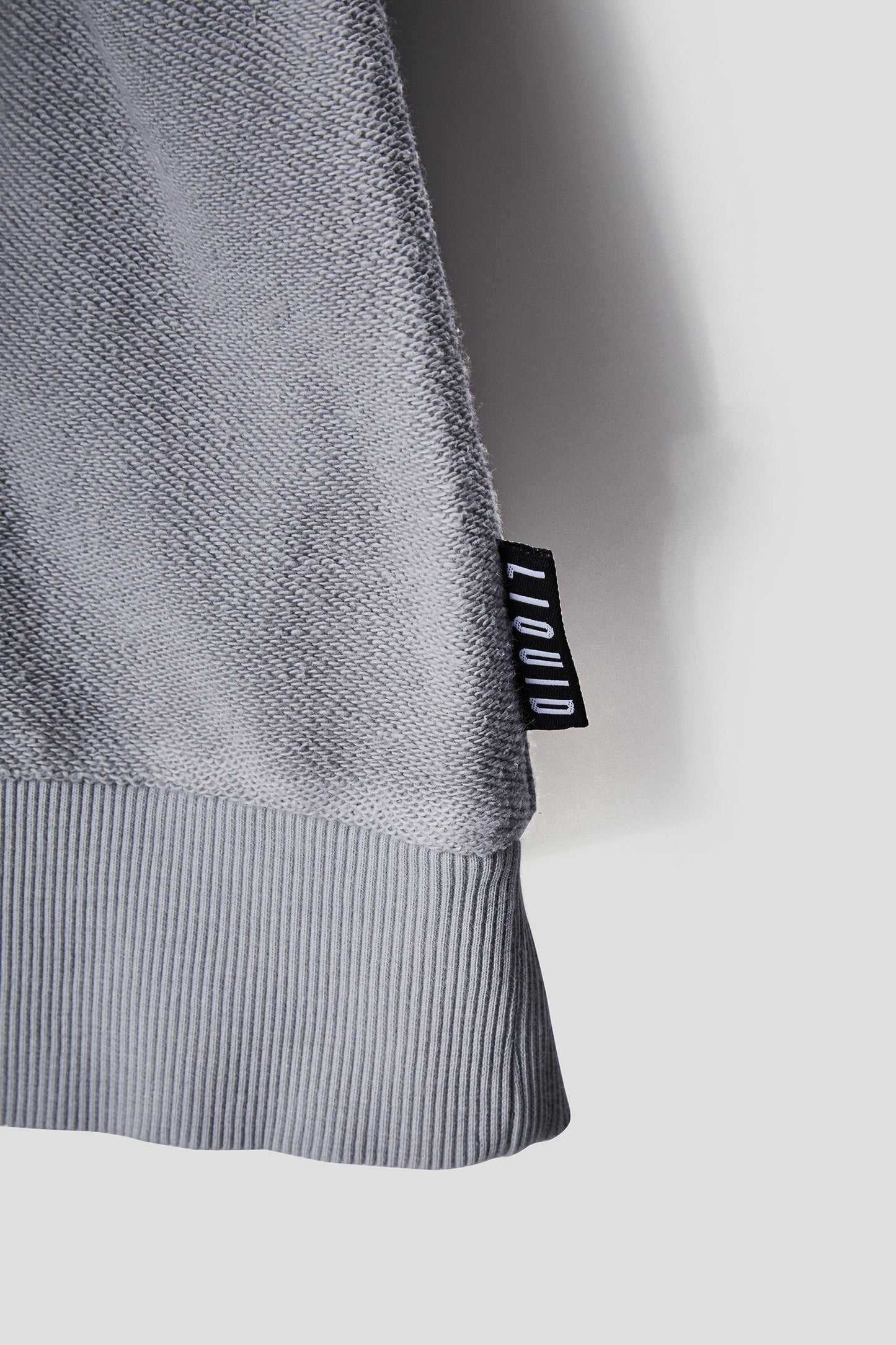 LIQUID CITY REVERSE TERRY CREWNECK - LIGHT GREY - Team Liquid