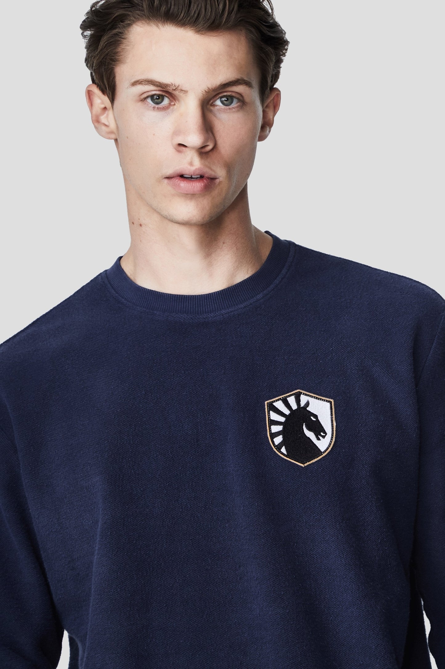 LIQUID CITY CREWNECK SWEATSHIRT - NAVY - Team Liquid