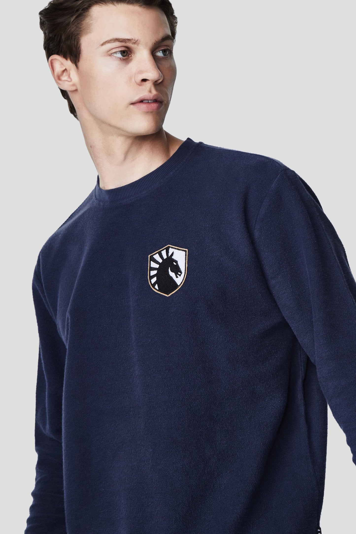 LIQUID CITY CREWNECK SWEATSHIRT - NAVY - Team Liquid