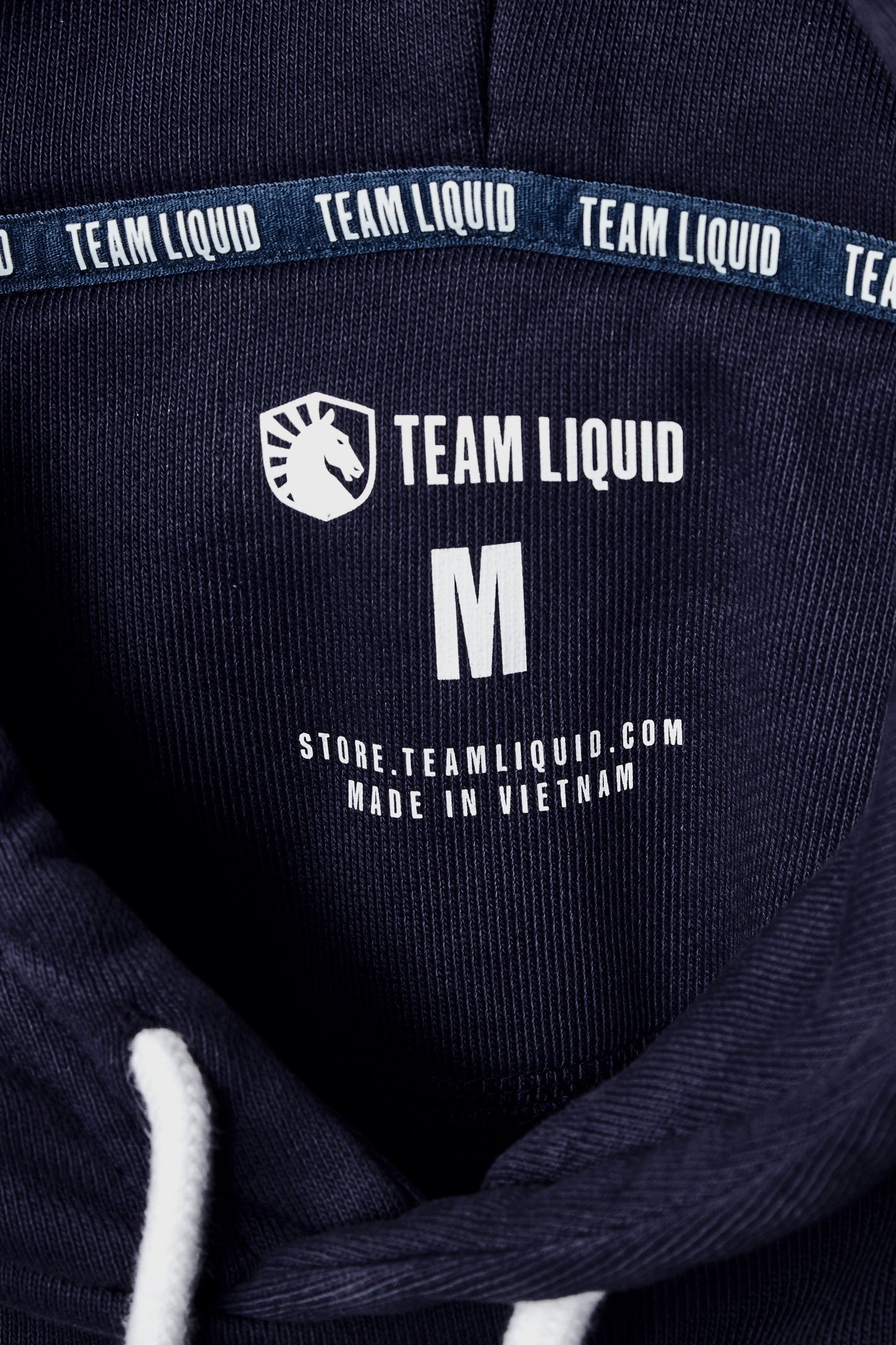 LIQUID HERITAGE HOODIE - NAVY OMBRE DYE RINSE WASH - Team Liquid