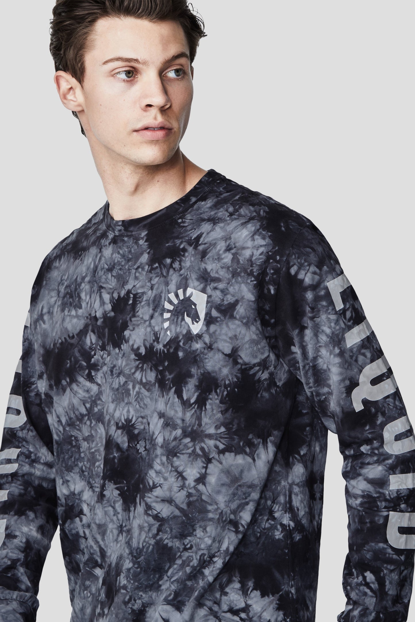 LIQUID HERITAGE LONG SLEEVE TEE - BLACK CRYSTAL WASH - Team Liquid