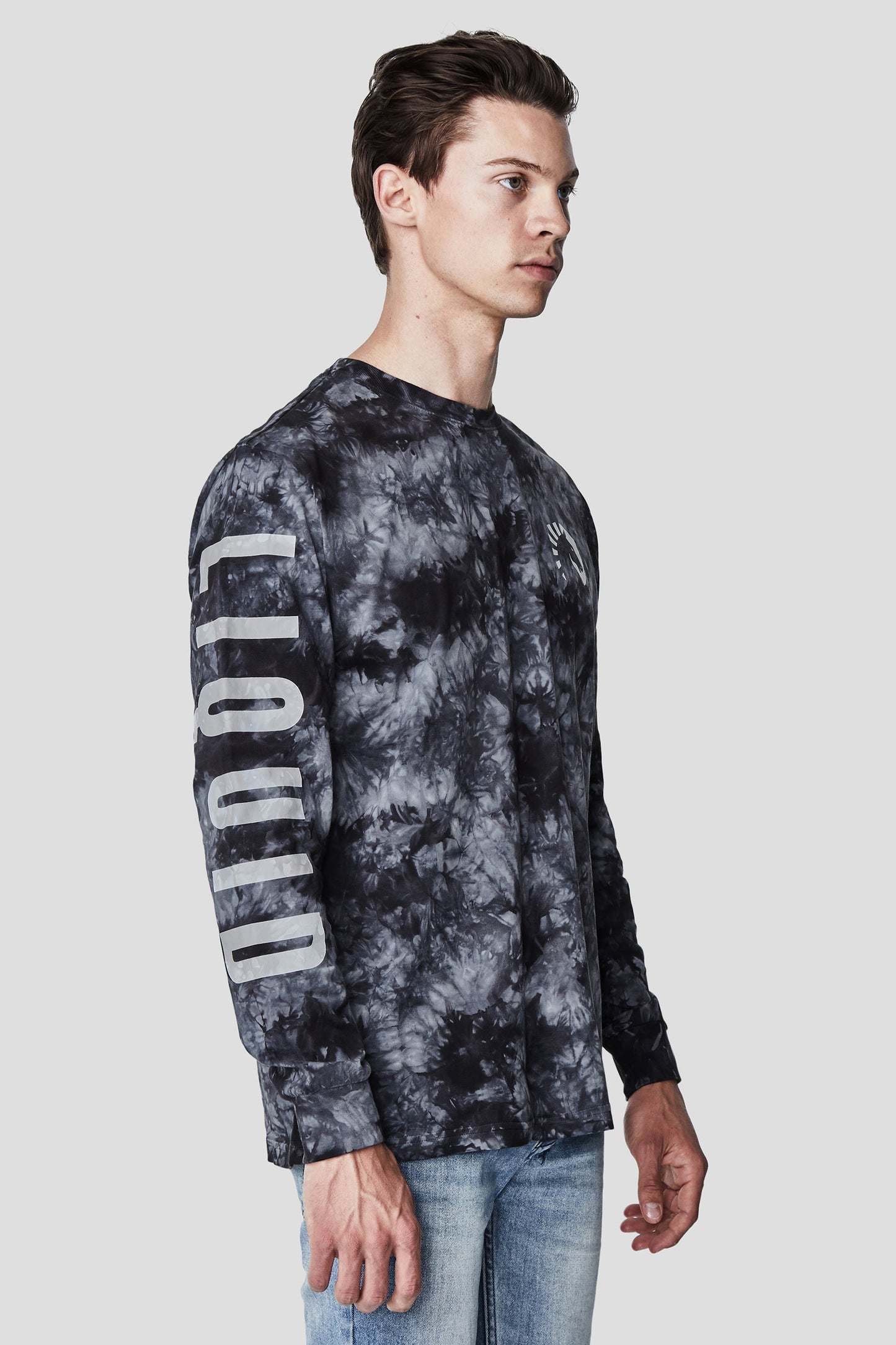 LIQUID HERITAGE LONG SLEEVE TEE - BLACK CRYSTAL WASH - Team Liquid