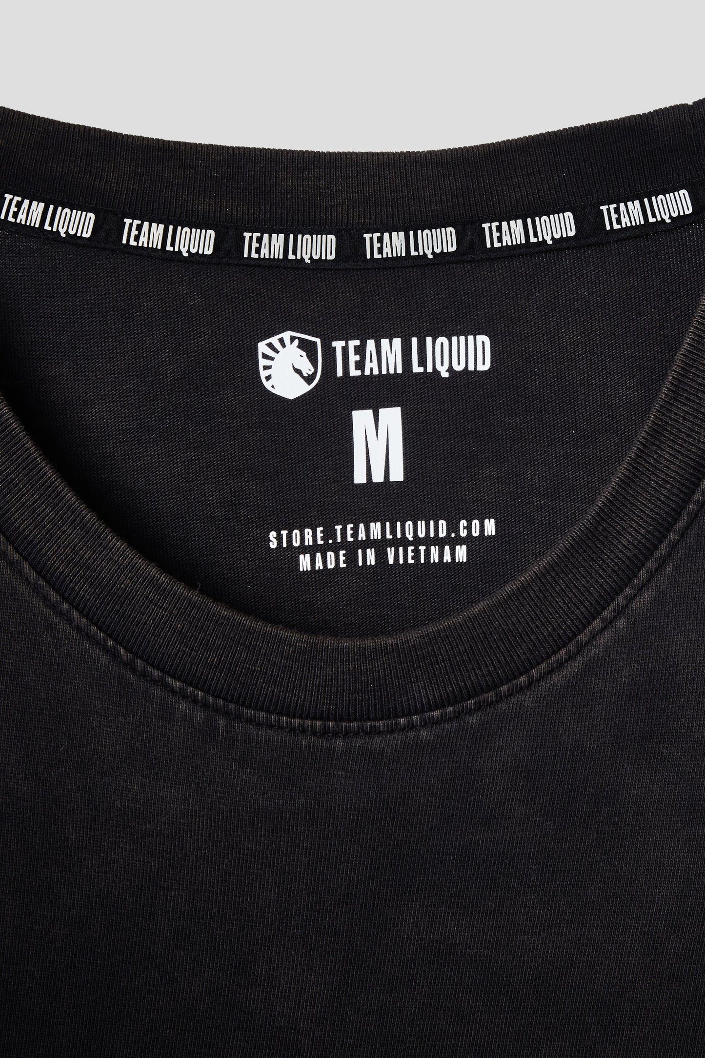 LIQUID HERITAGE LONG SLEEVE TEE - BLACK MINERAL WASH - Team Liquid