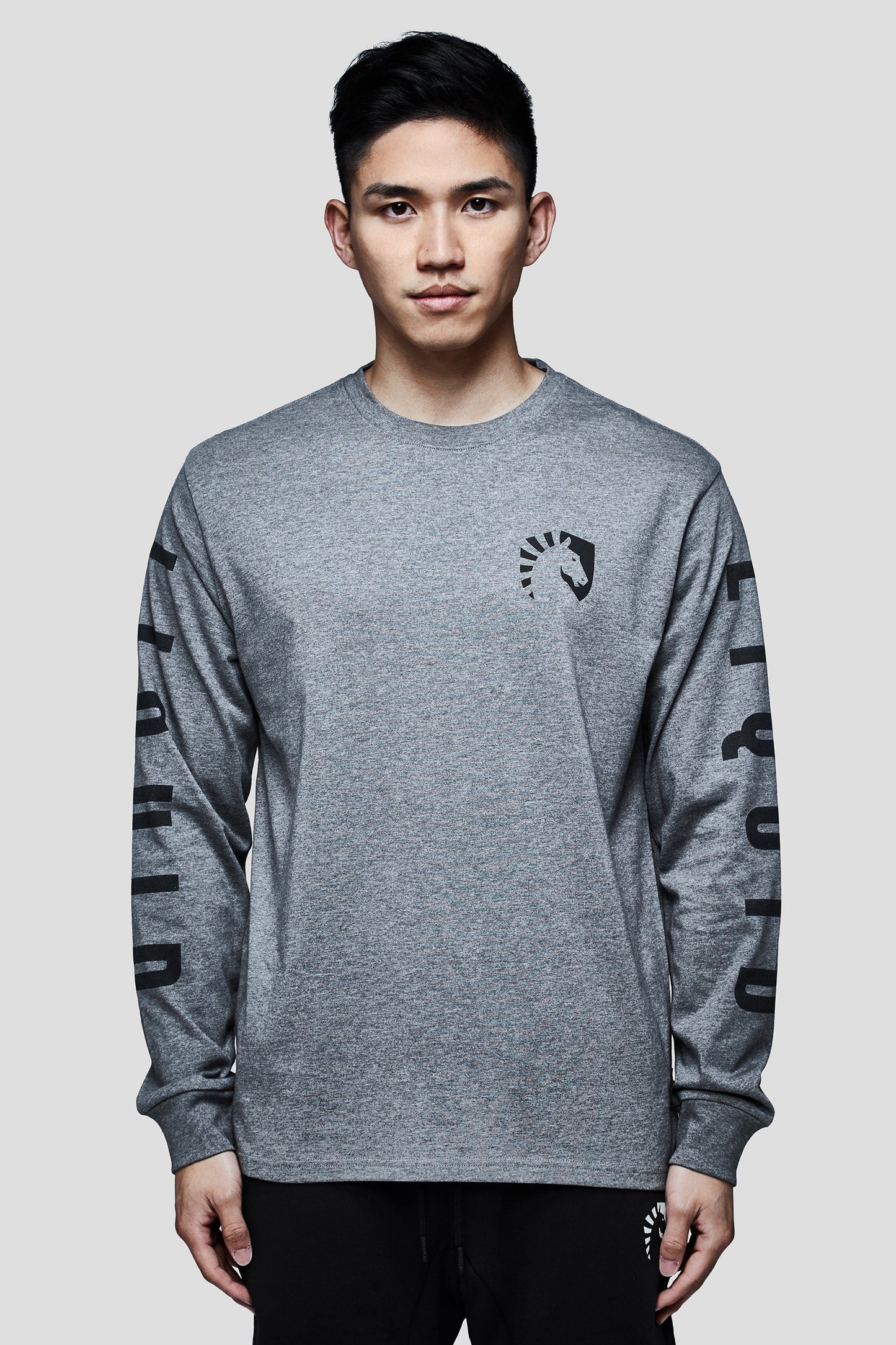 LIQUID HERITAGE LONG SLEEVE TEE GREY HEATHER - Team Liquid