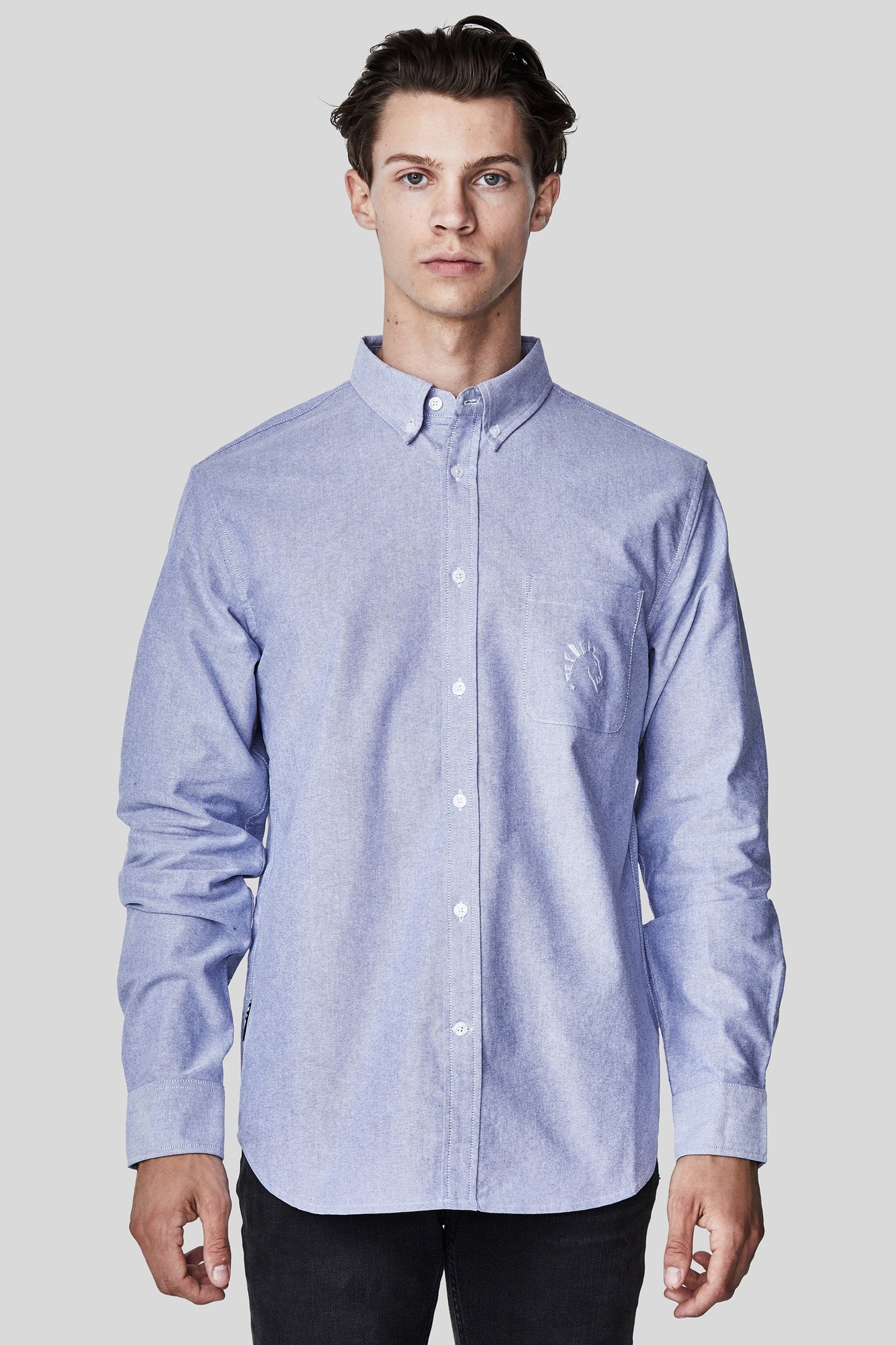 LIQUID LONG SLEEVE OXFORD SHIRT - BLUE OXFORD - Team Liquid
