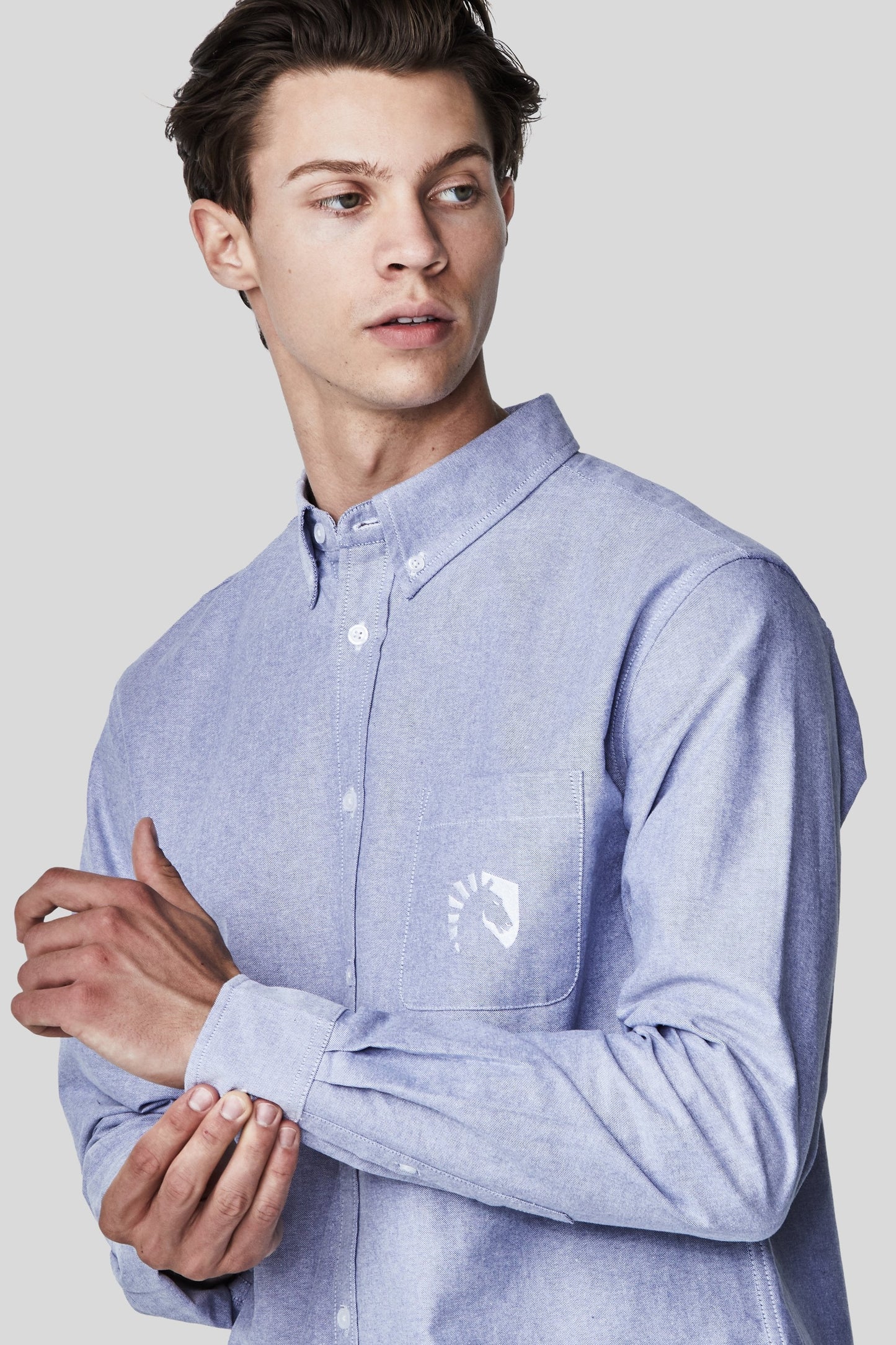 LIQUID LONG SLEEVE OXFORD SHIRT - BLUE OXFORD - Team Liquid
