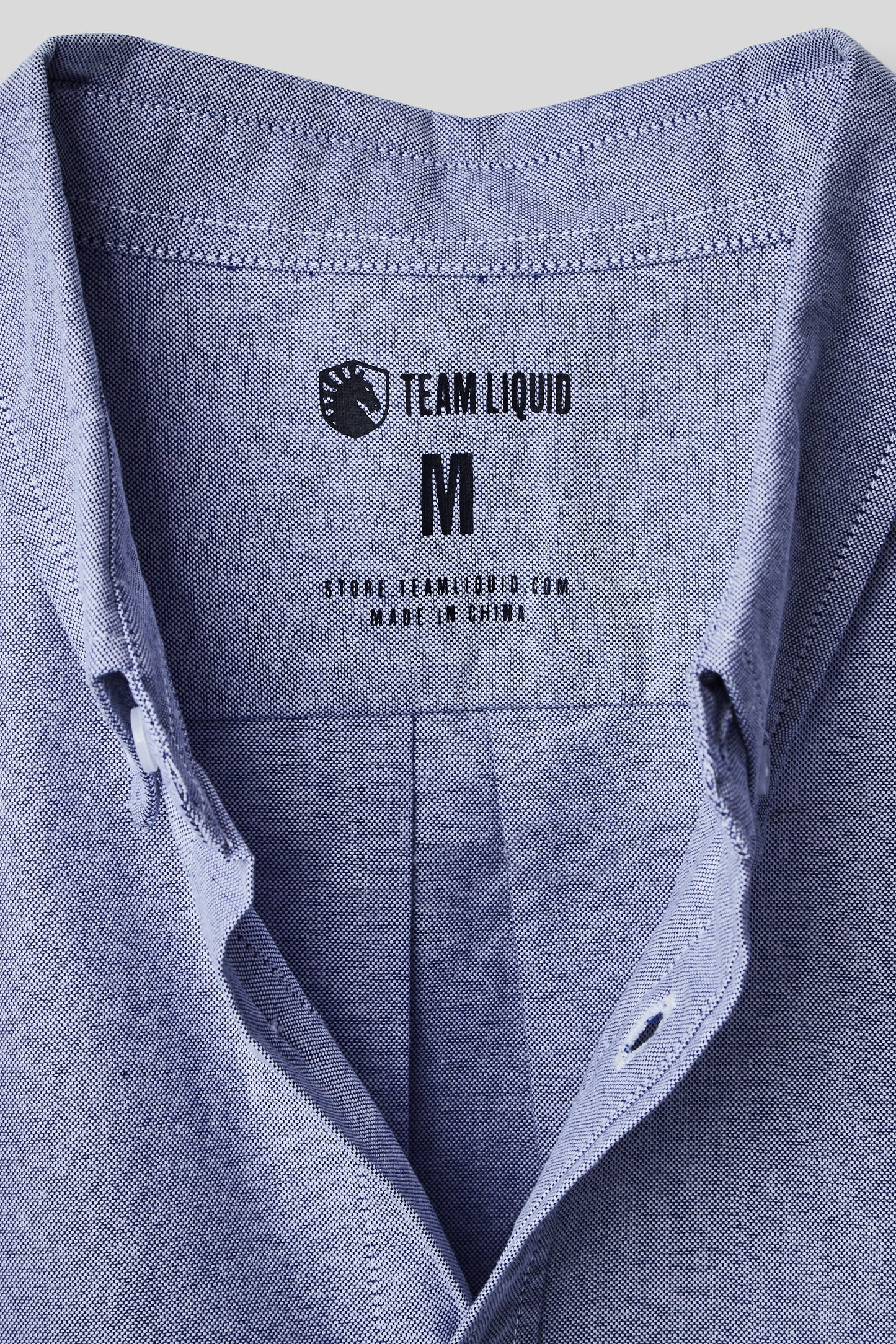 LIQUID LONG SLEEVE OXFORD SHIRT - BLUE OXFORD - Team Liquid