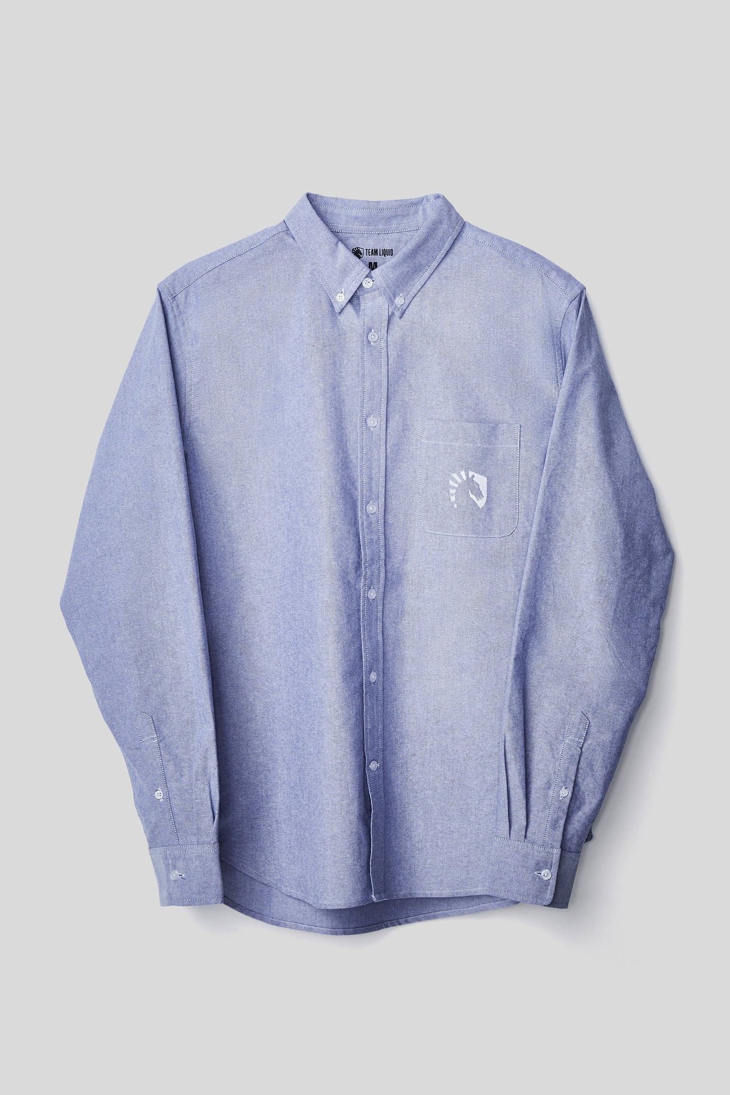 LIQUID LONG SLEEVE OXFORD SHIRT - BLUE OXFORD - Team Liquid